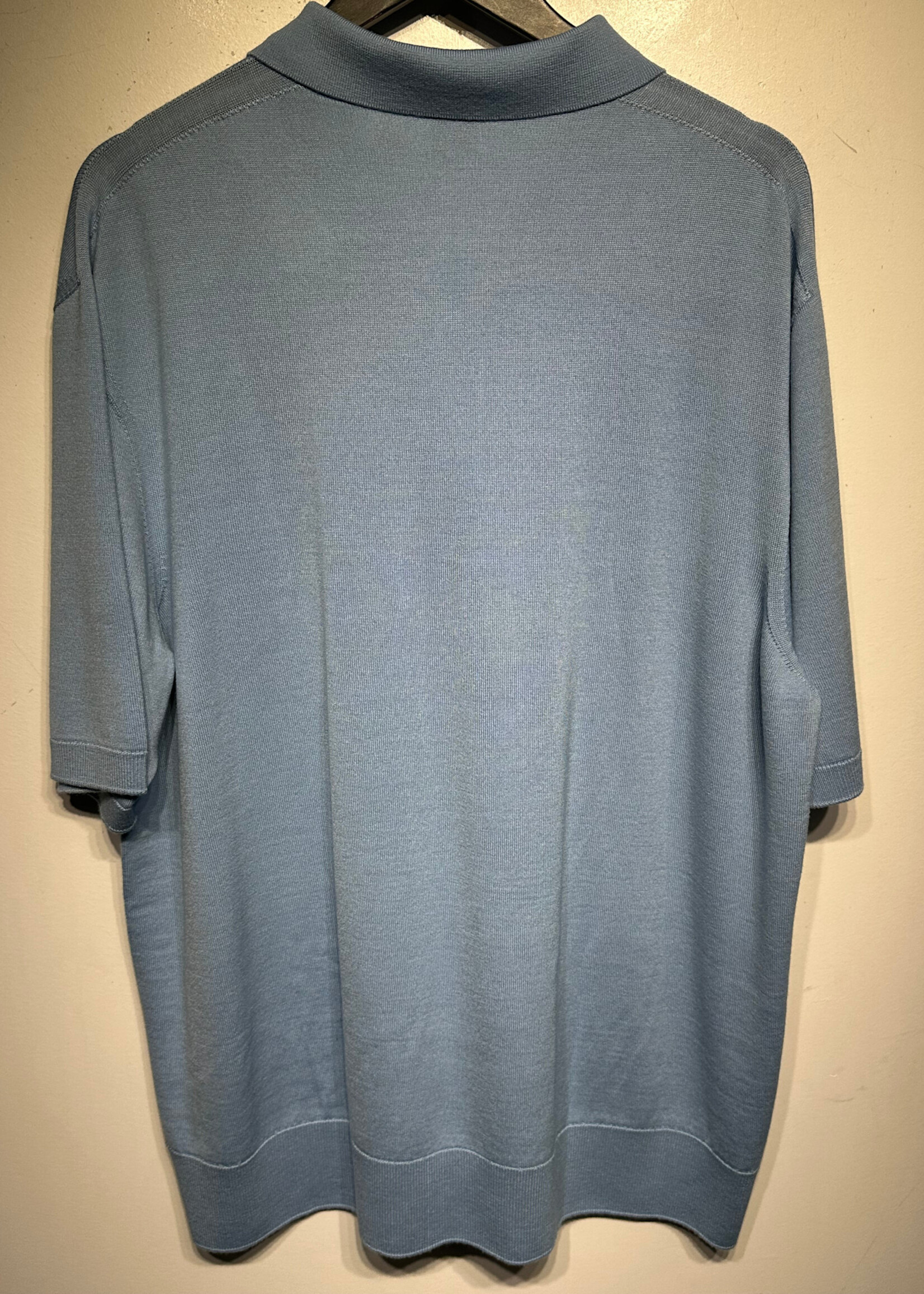 Burberry Baby Blue Wool Polo XXL