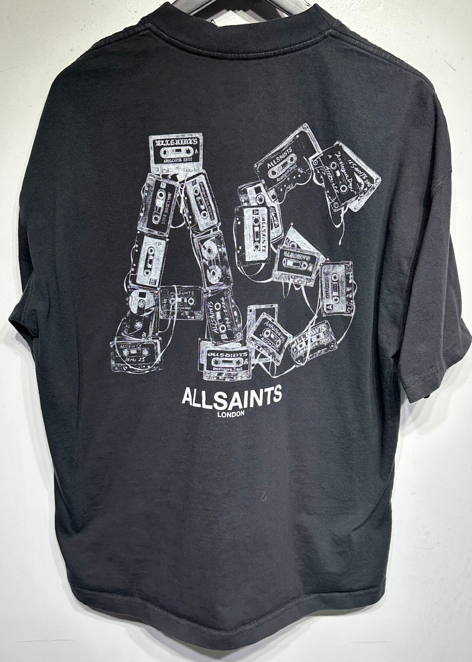 Allsaints Black Cassette Tee L