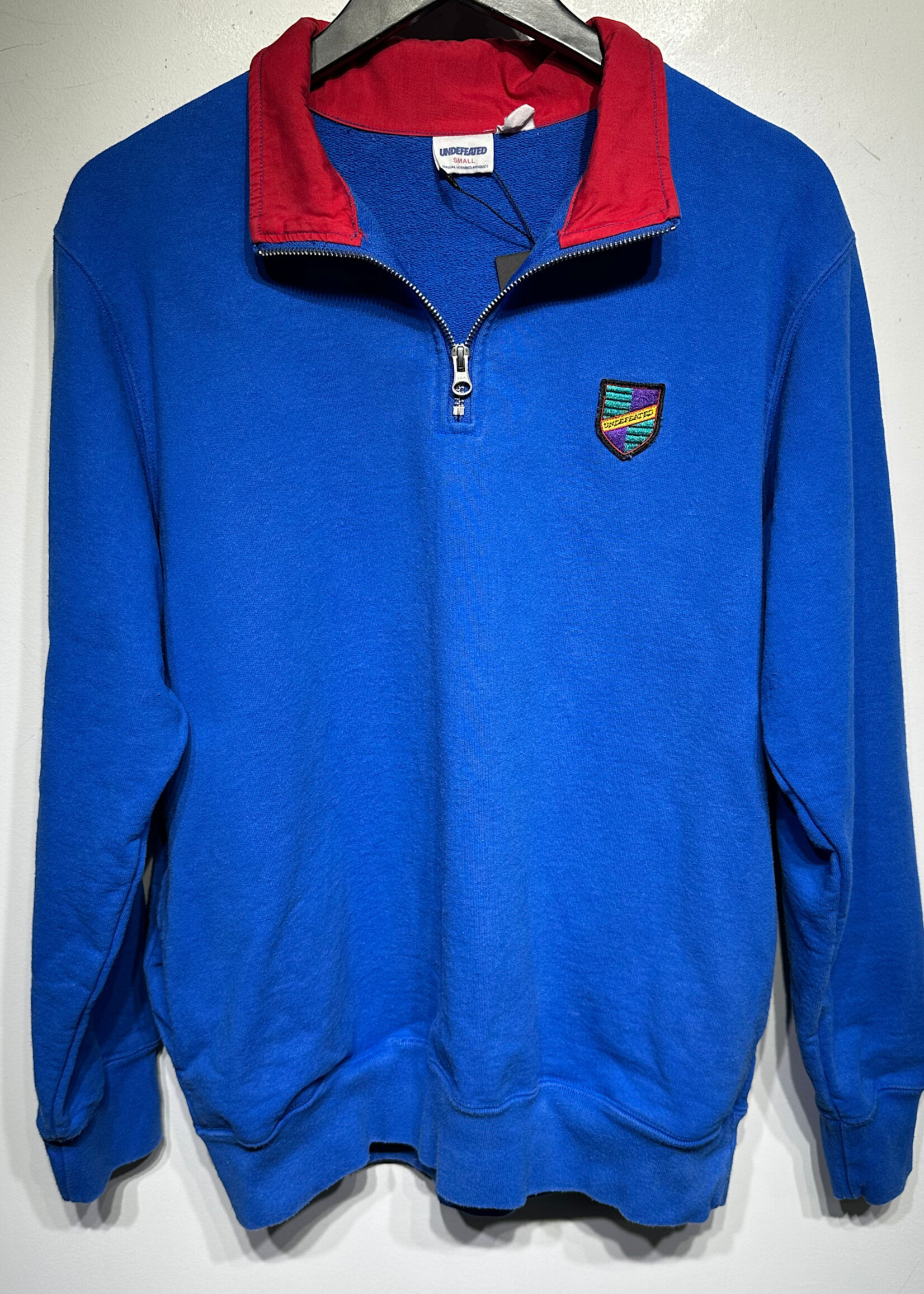UNDFTD Blue Quarter Zip Sweater S