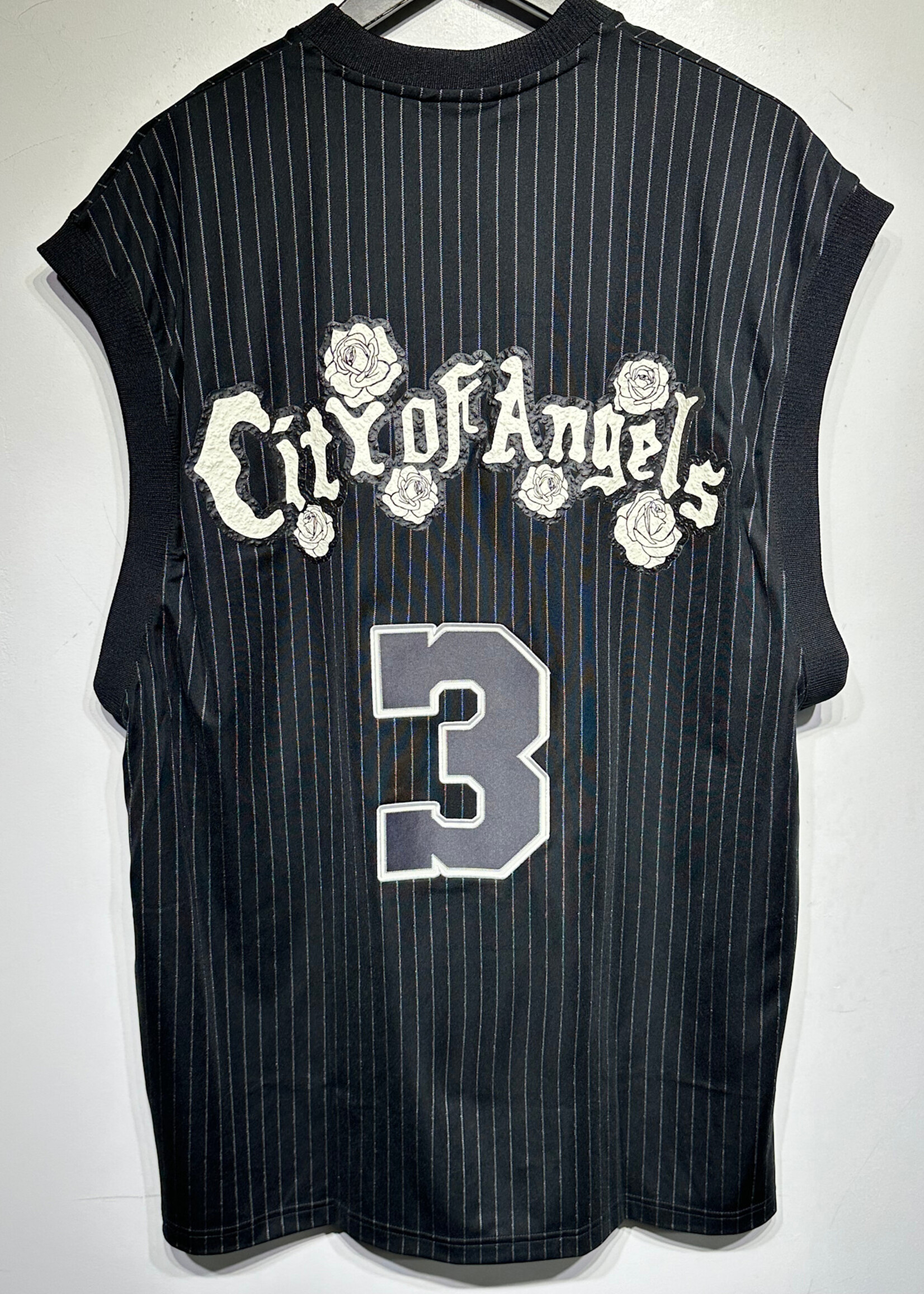 Adidas x Willy Chavarria Black Pinstripe Jersey