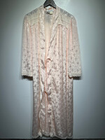 Dior Vintage Pink Lace Trim Robe OS AS IS
