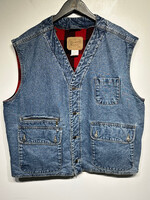 Gap Denim Flannel Lined Vest XL