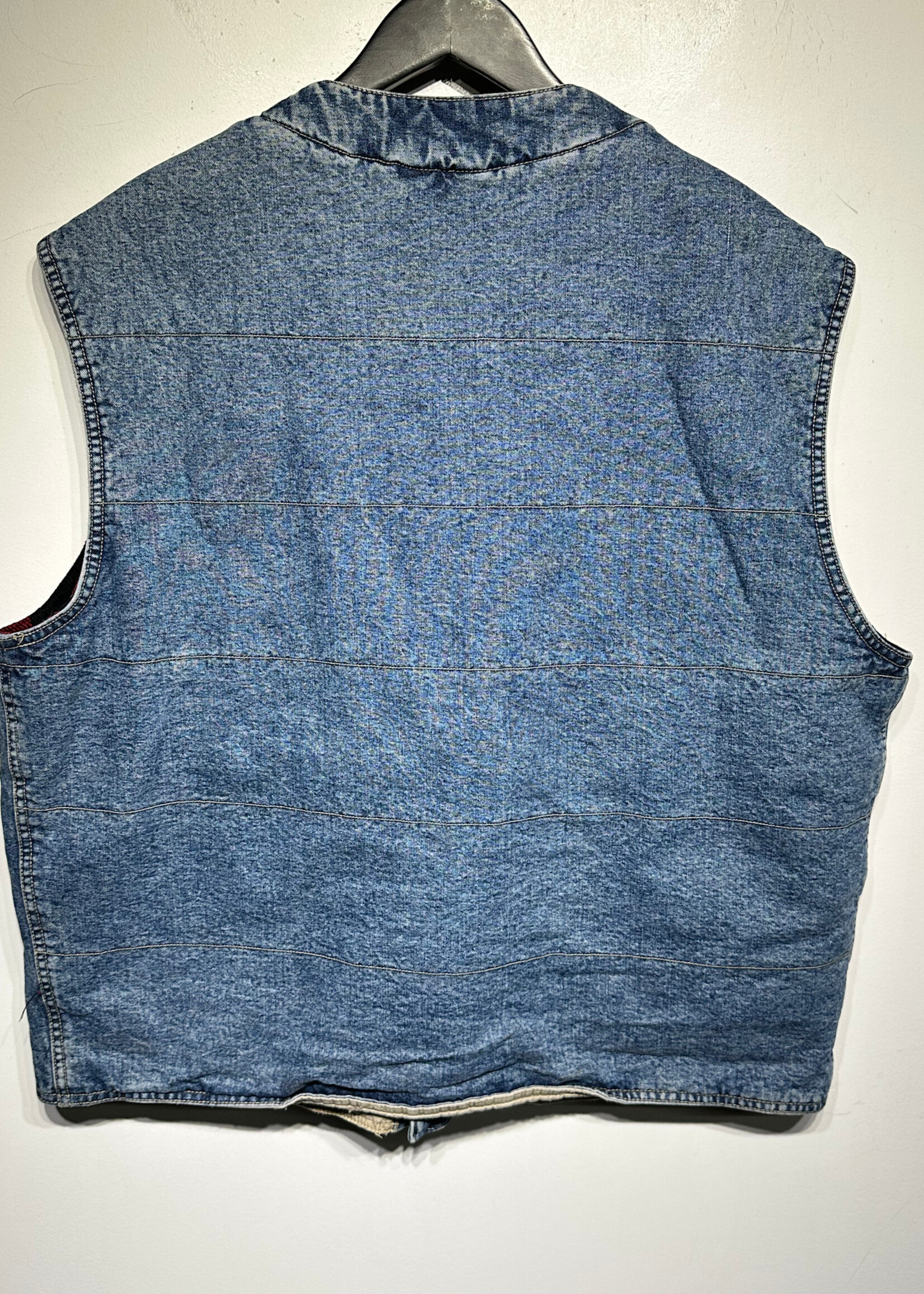 Gap Denim Flannel Lined Vest XL