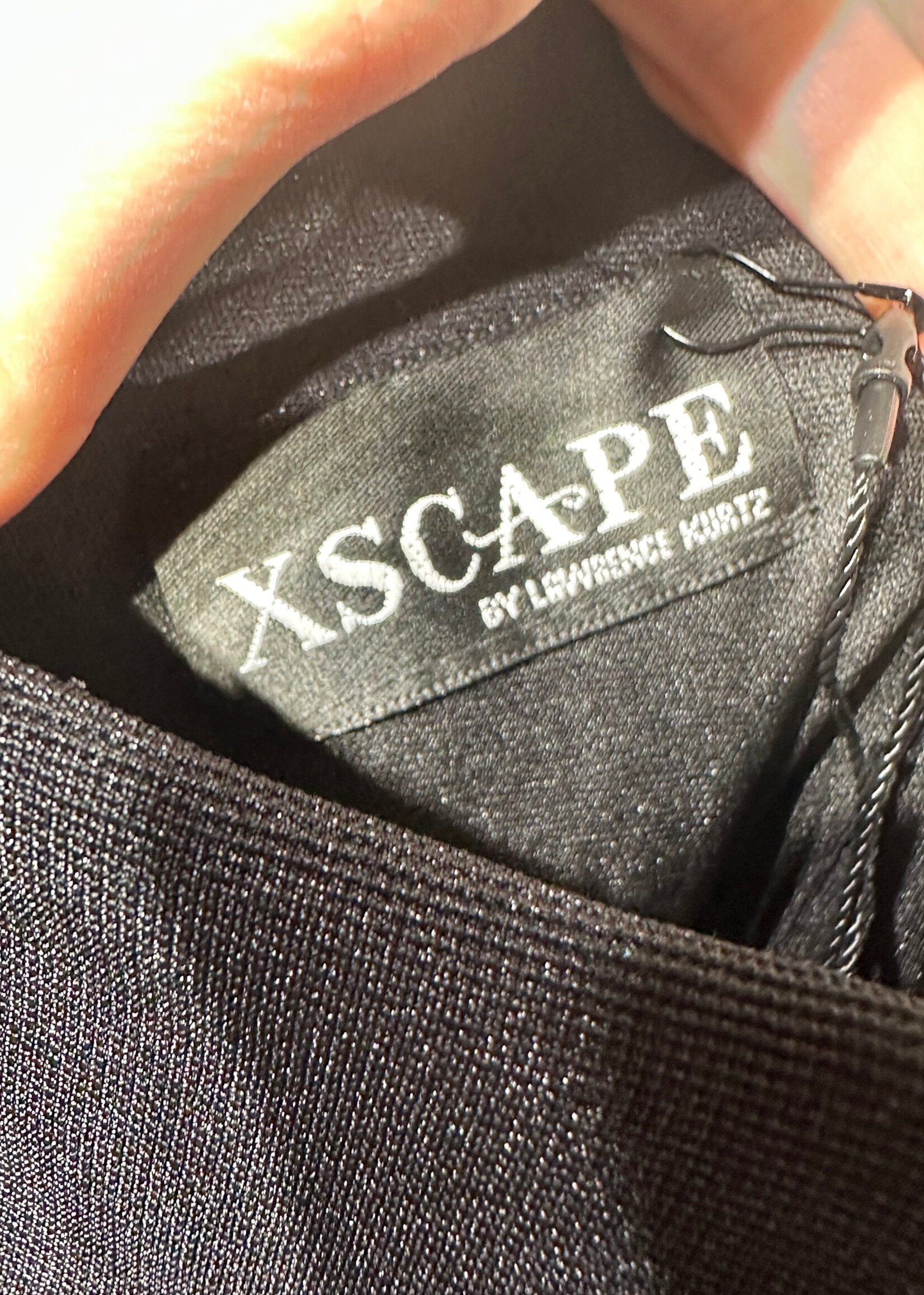 Xscape Black White Beaded Halter 8/M