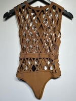 House of CB Light Brown Chain Bodysuit S