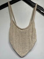 Michael Costello x Revolve Tan Knit Tank S