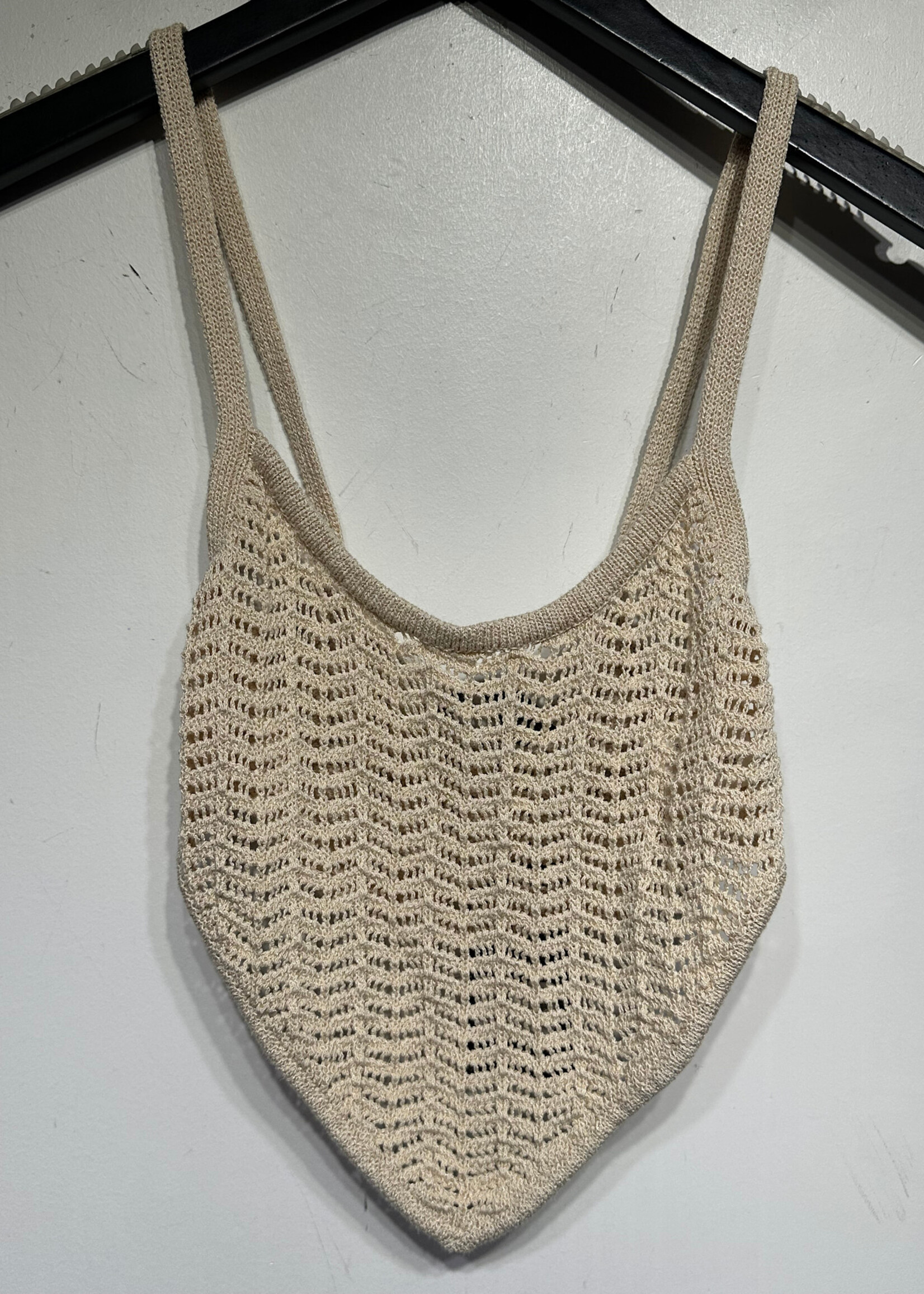 Michael Costello x Revolve Tan Knit Tank S