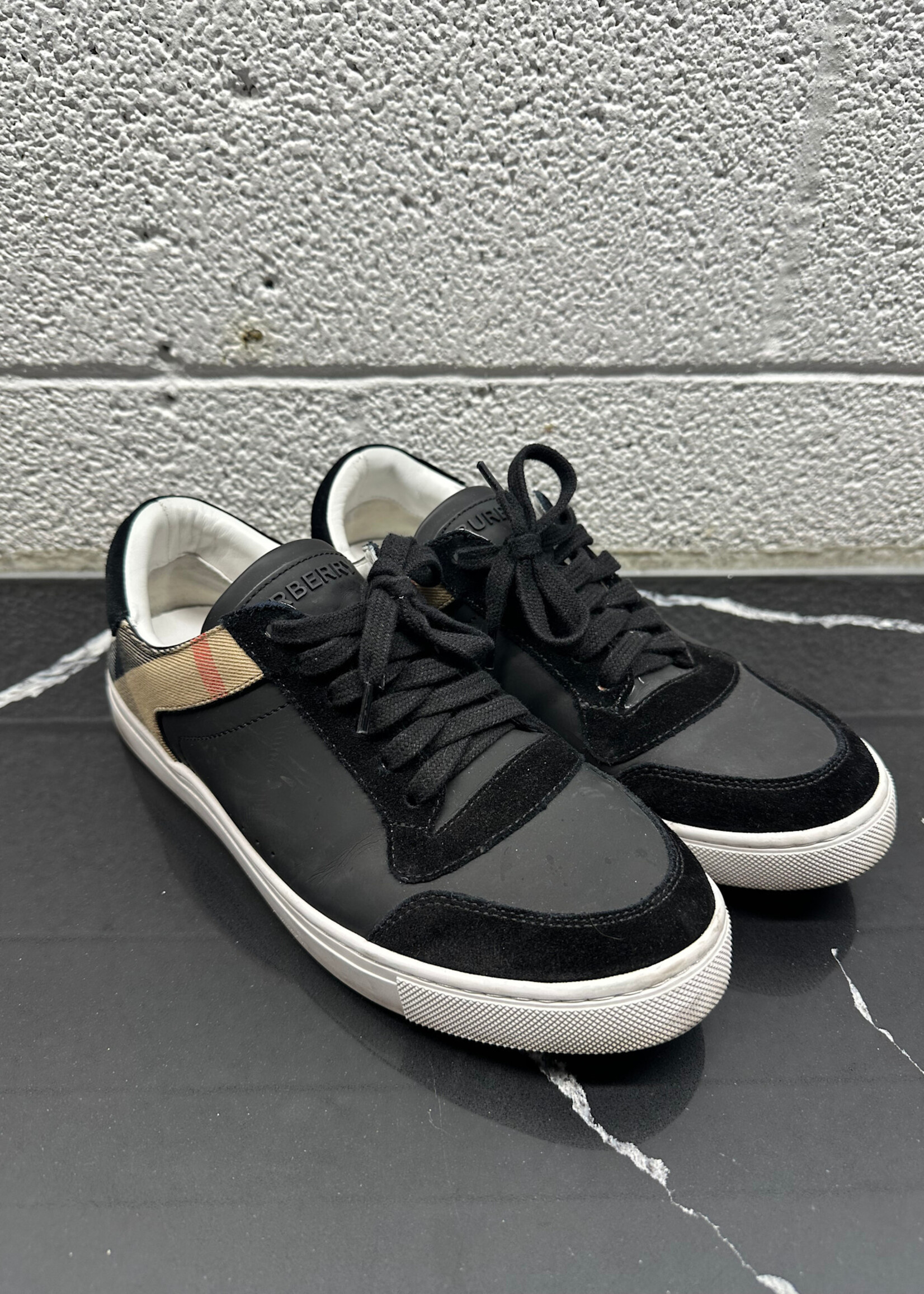Burberry Black Plaid Sneakers Masc 9