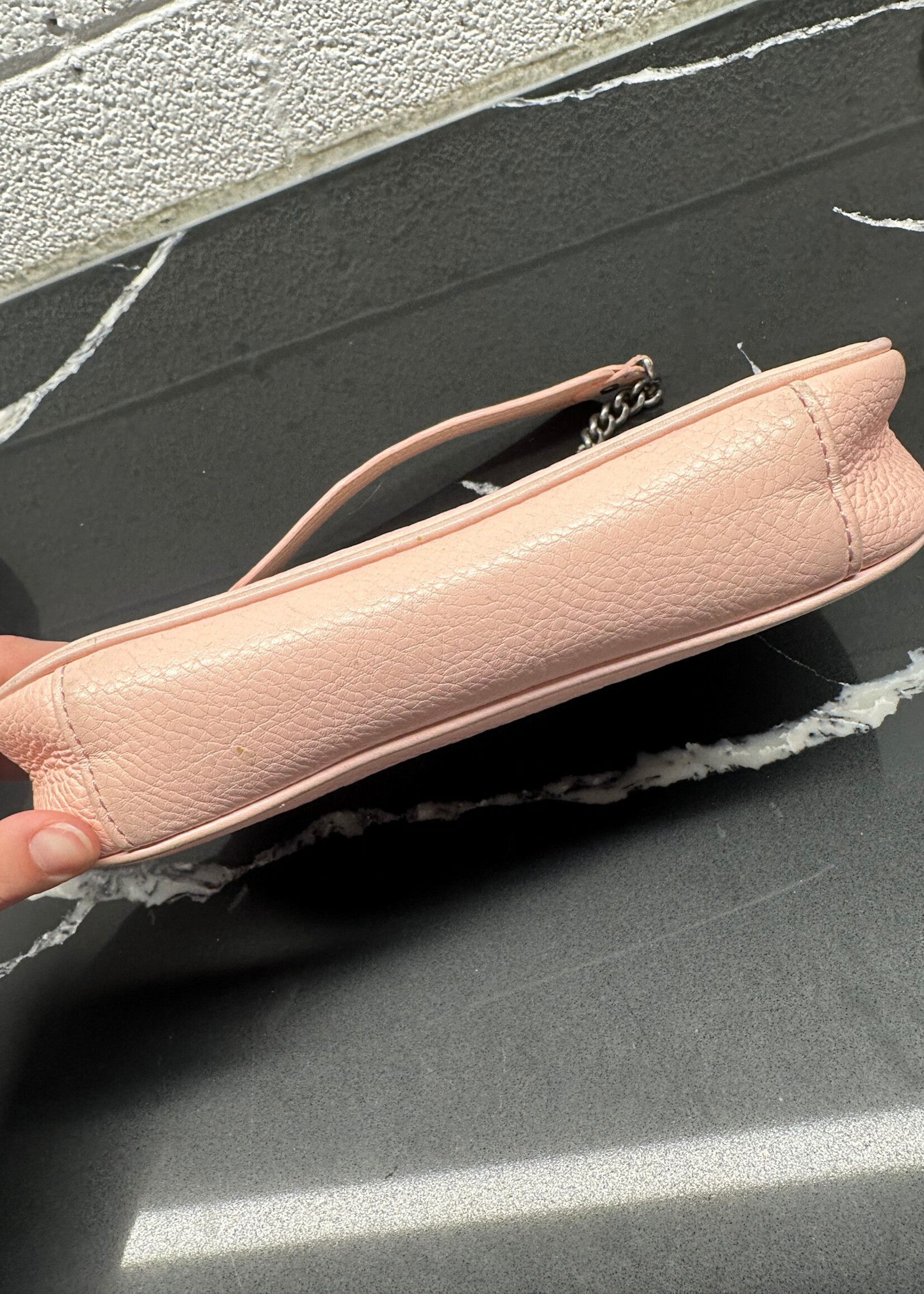 Juicy Light Pink Leather Purse AS IS