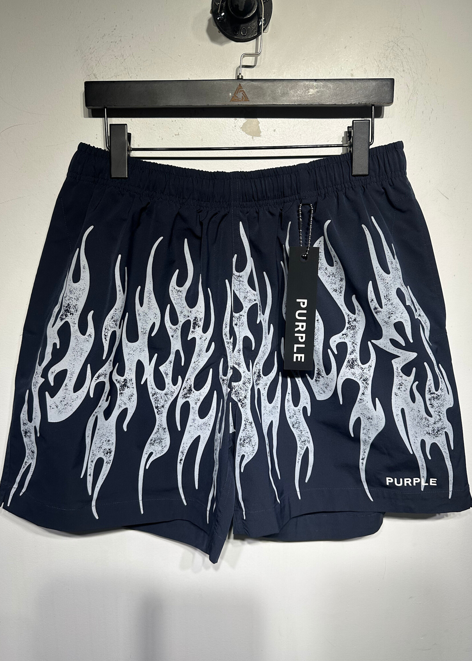 Purple NWT Flame Shorts XL/32"-38"