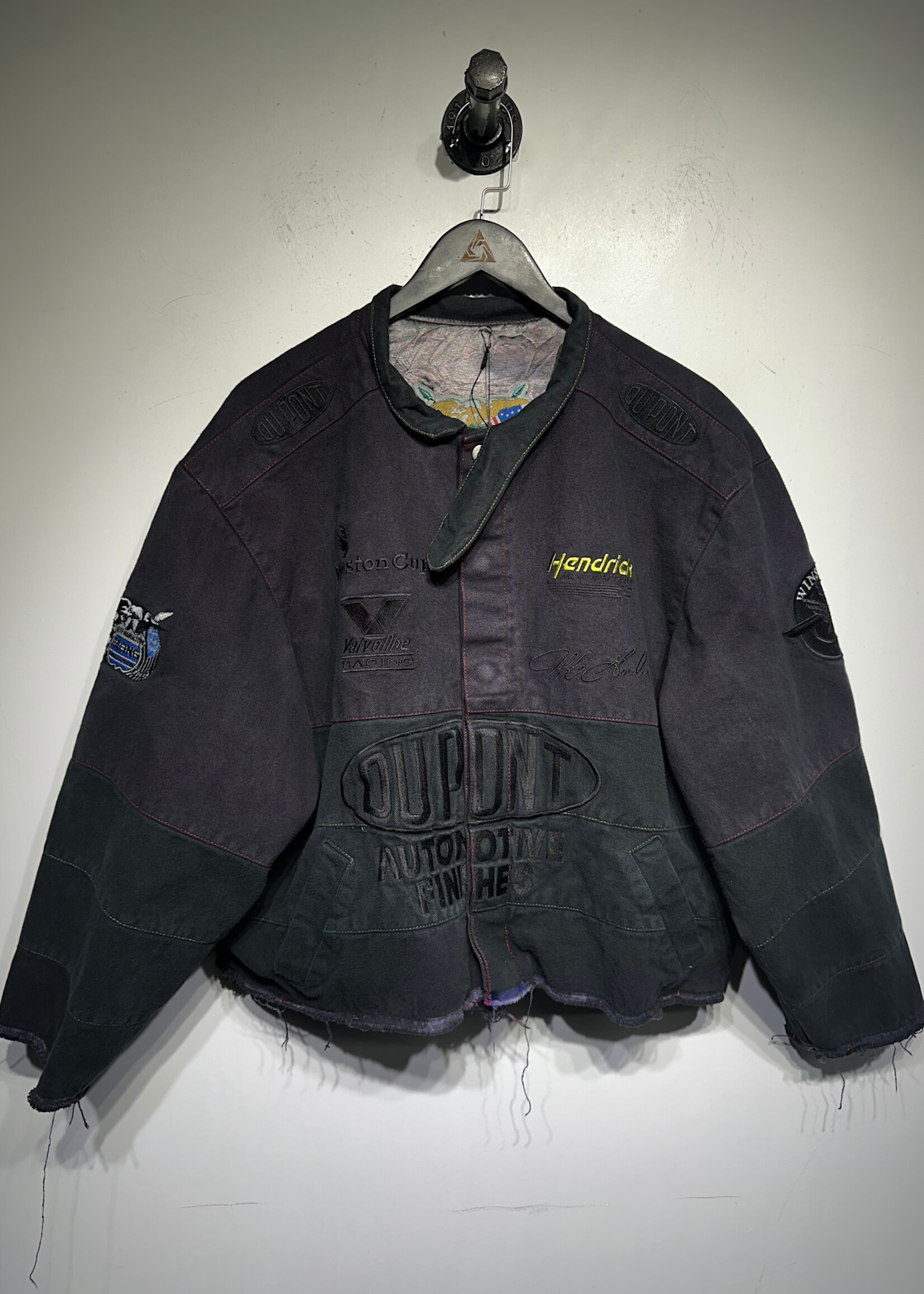 Dupont Dyed Cropped Racing Jacket As Is L