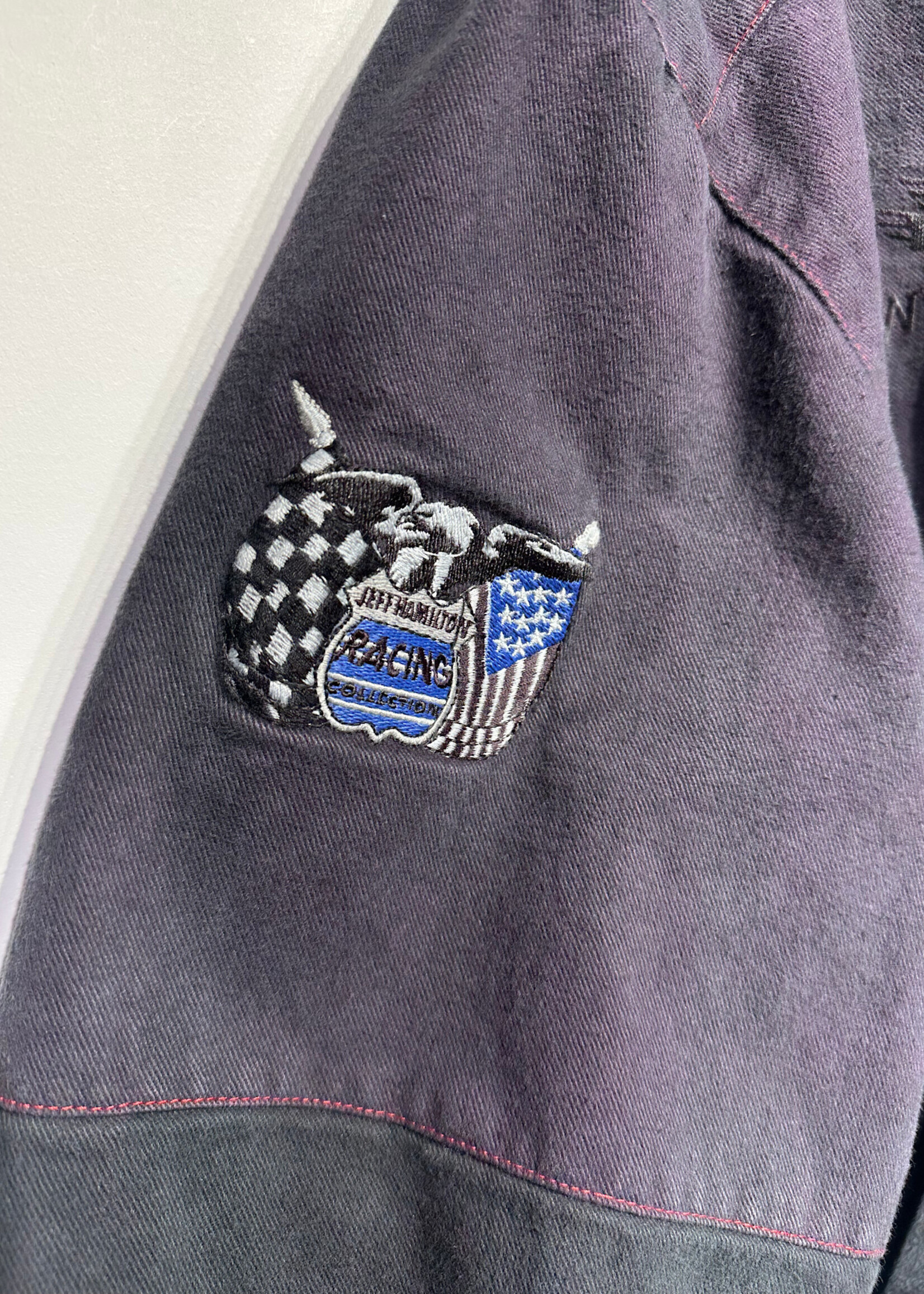 Dupont Dyed Cropped Racing Jacket As Is L