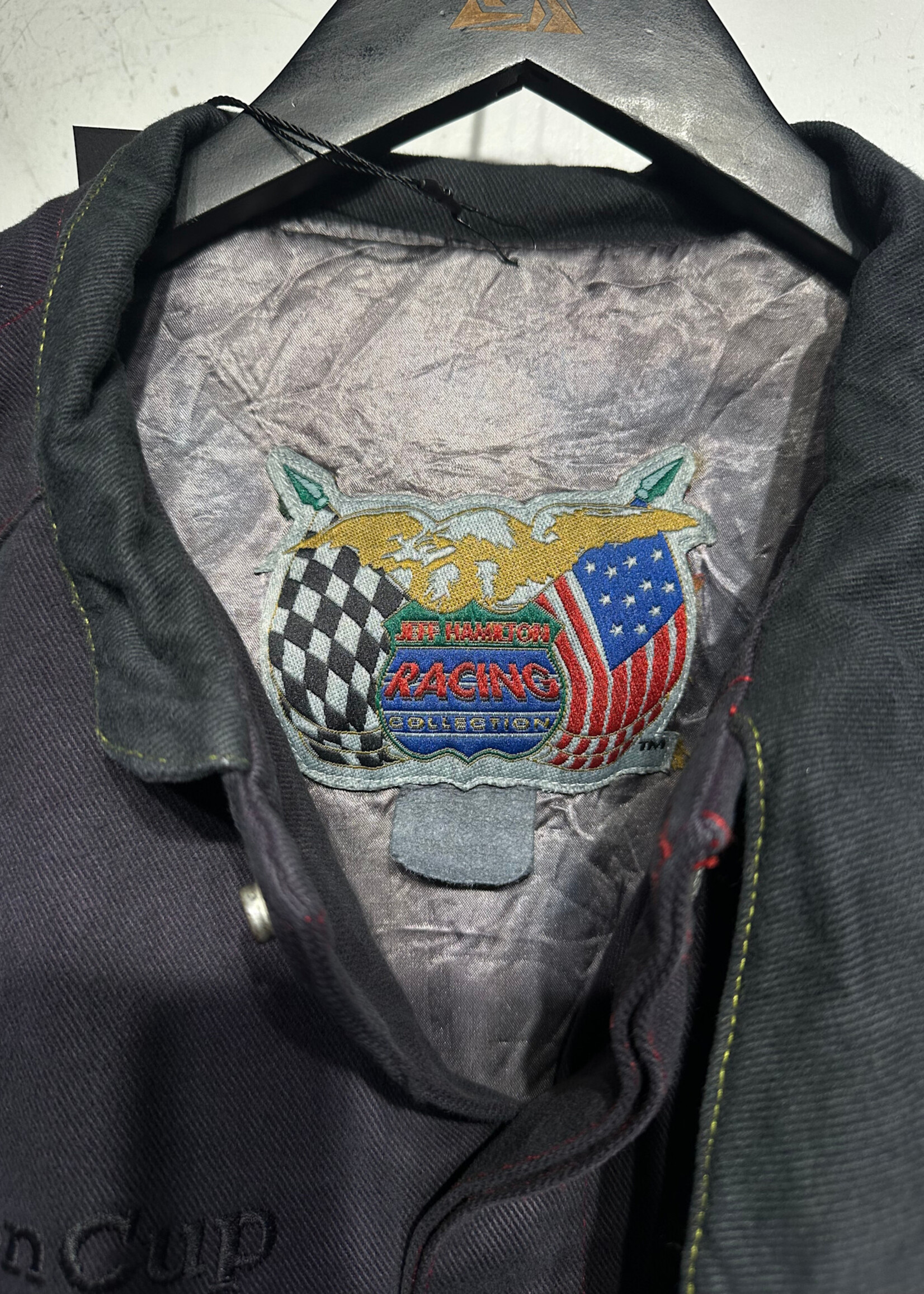 Dupont Dyed Cropped Racing Jacket As Is L