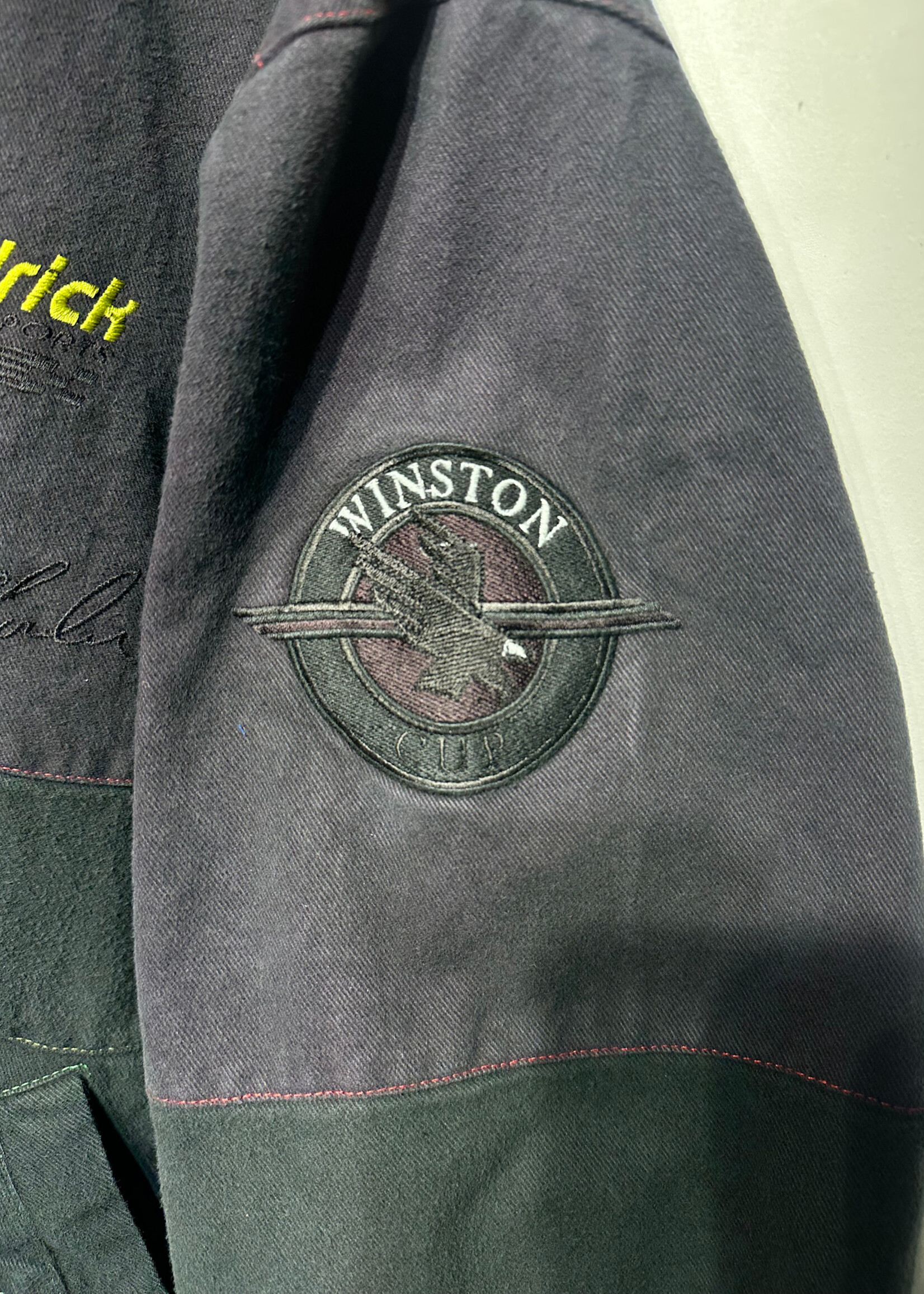 Dupont Dyed Cropped Racing Jacket As Is L