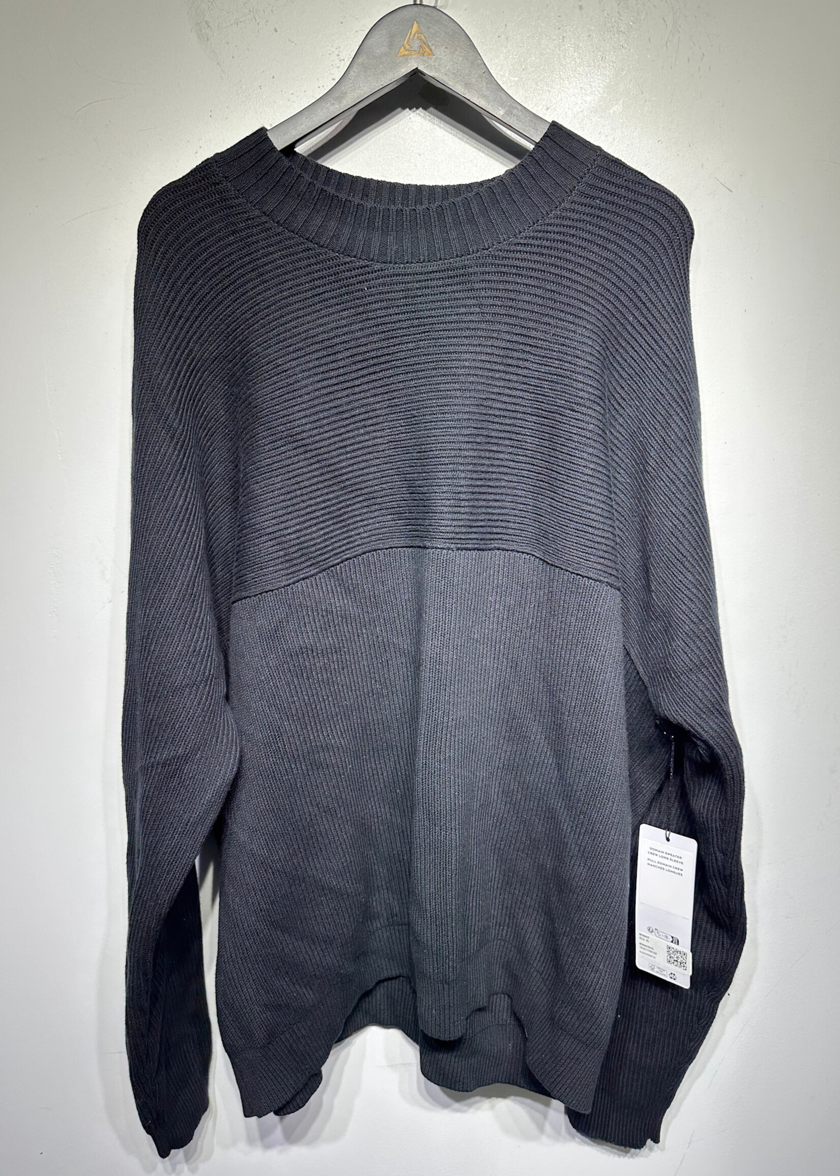 NWT Alo Black Ribbed Sweater XL