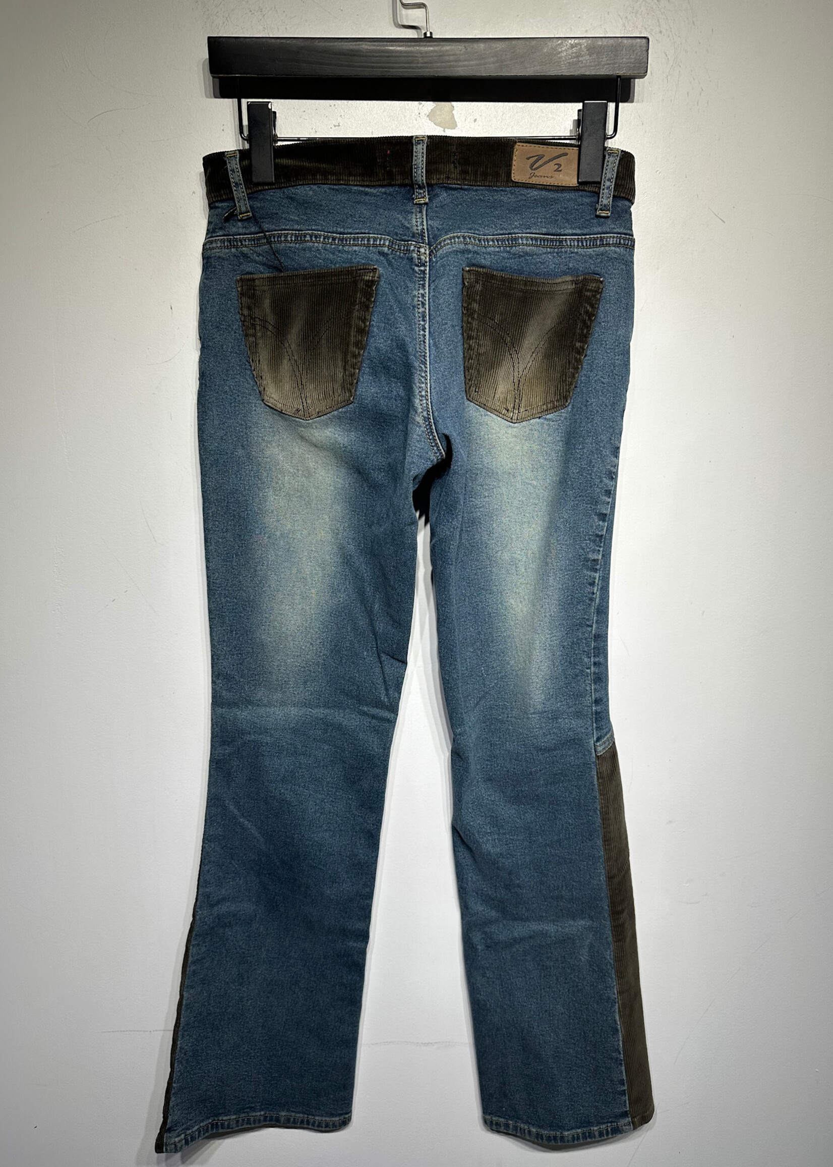 V2 Y2K Corduroy/Denim Flares 3/26-27"