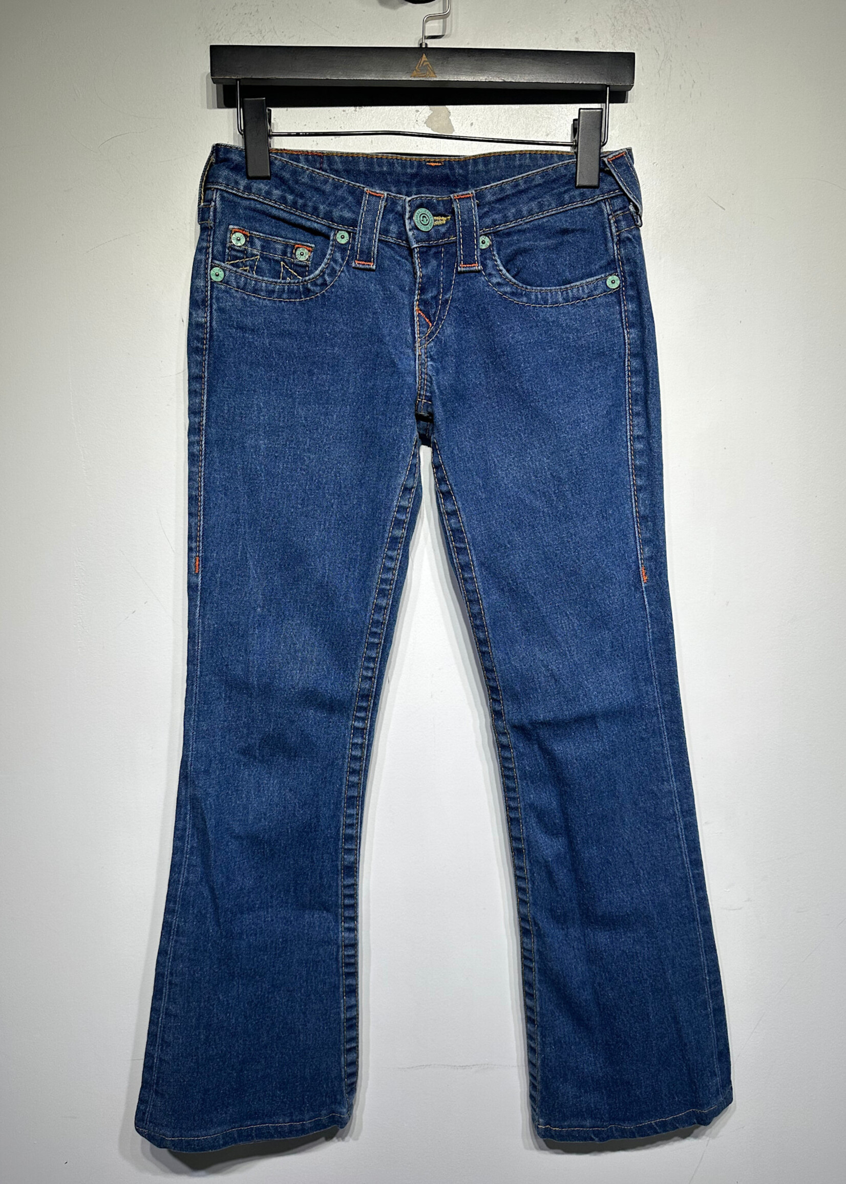 True Religion 2000s Blue Wash Flares 26