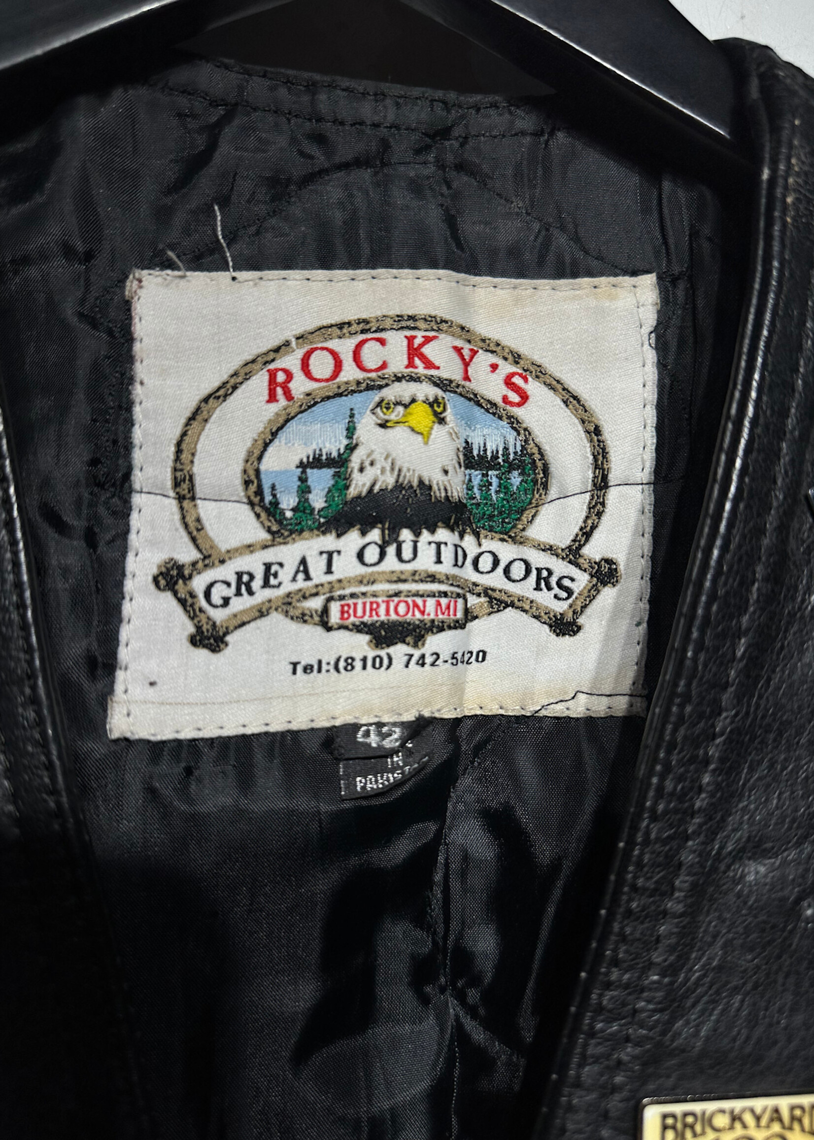 Harley Davidson Black Leather Patch Vest M As Is