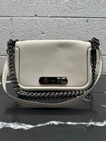 NWT Coach White Leather Chain Crossbody