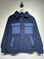 Alo NWT Navy Sherpa Jacket Masc S