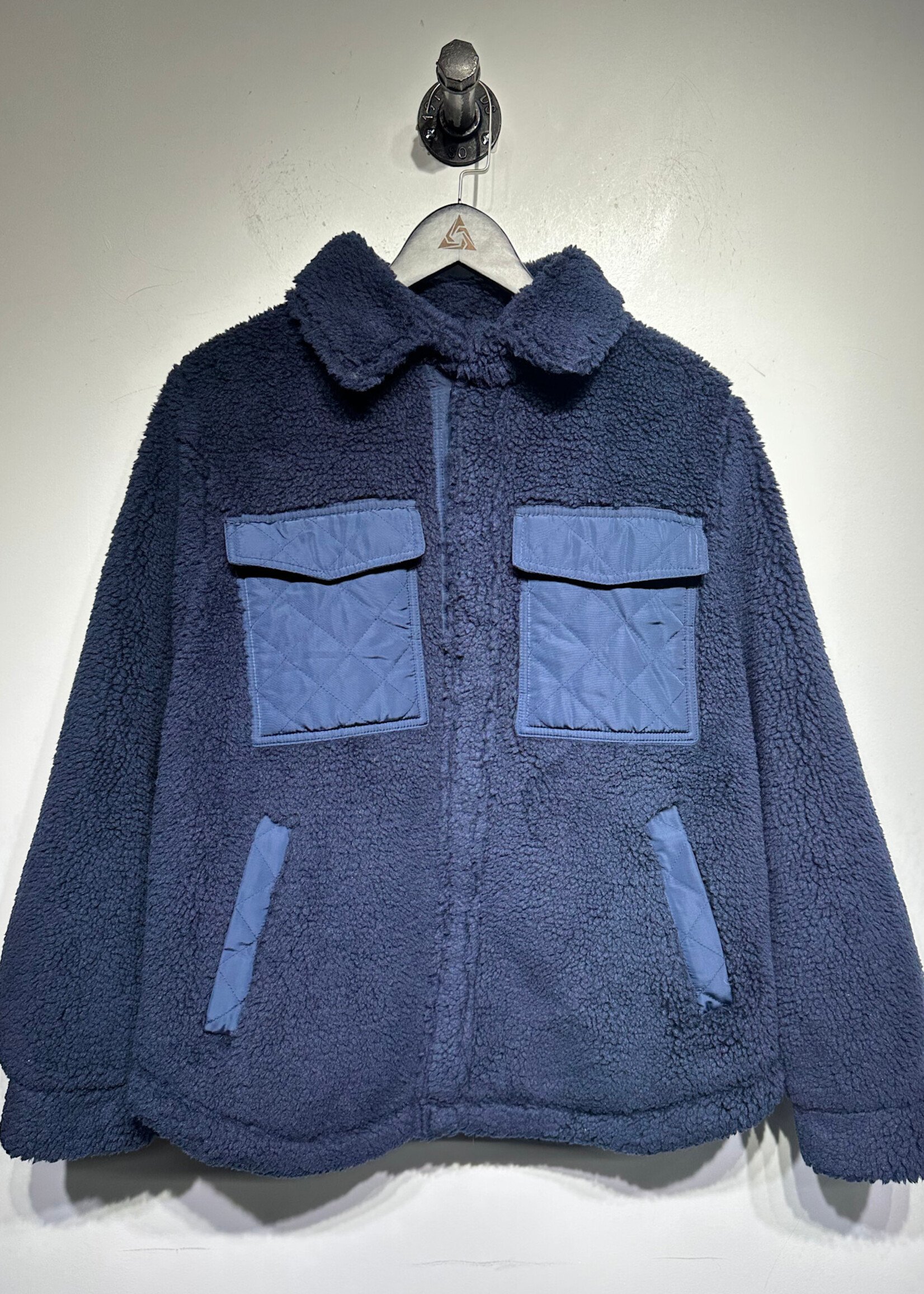 Alo NWT Navy Sherpa Jacket Masc S