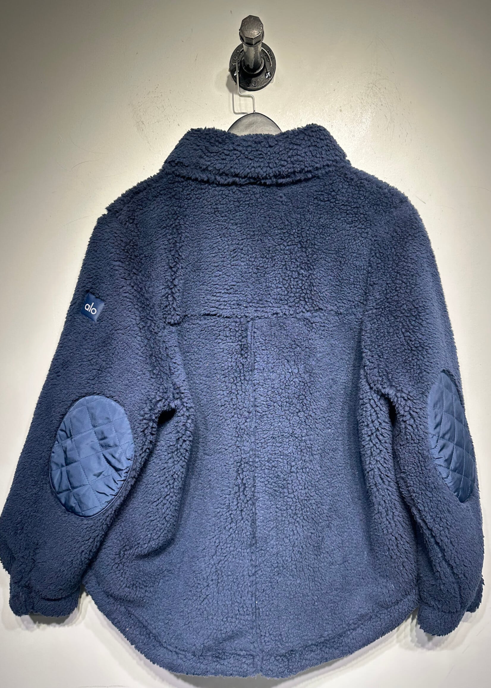 Alo NWT Navy Sherpa Jacket Masc S