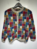 Eddie Bauer Multicolor Wool Knit Cardigan Fem M AS IS