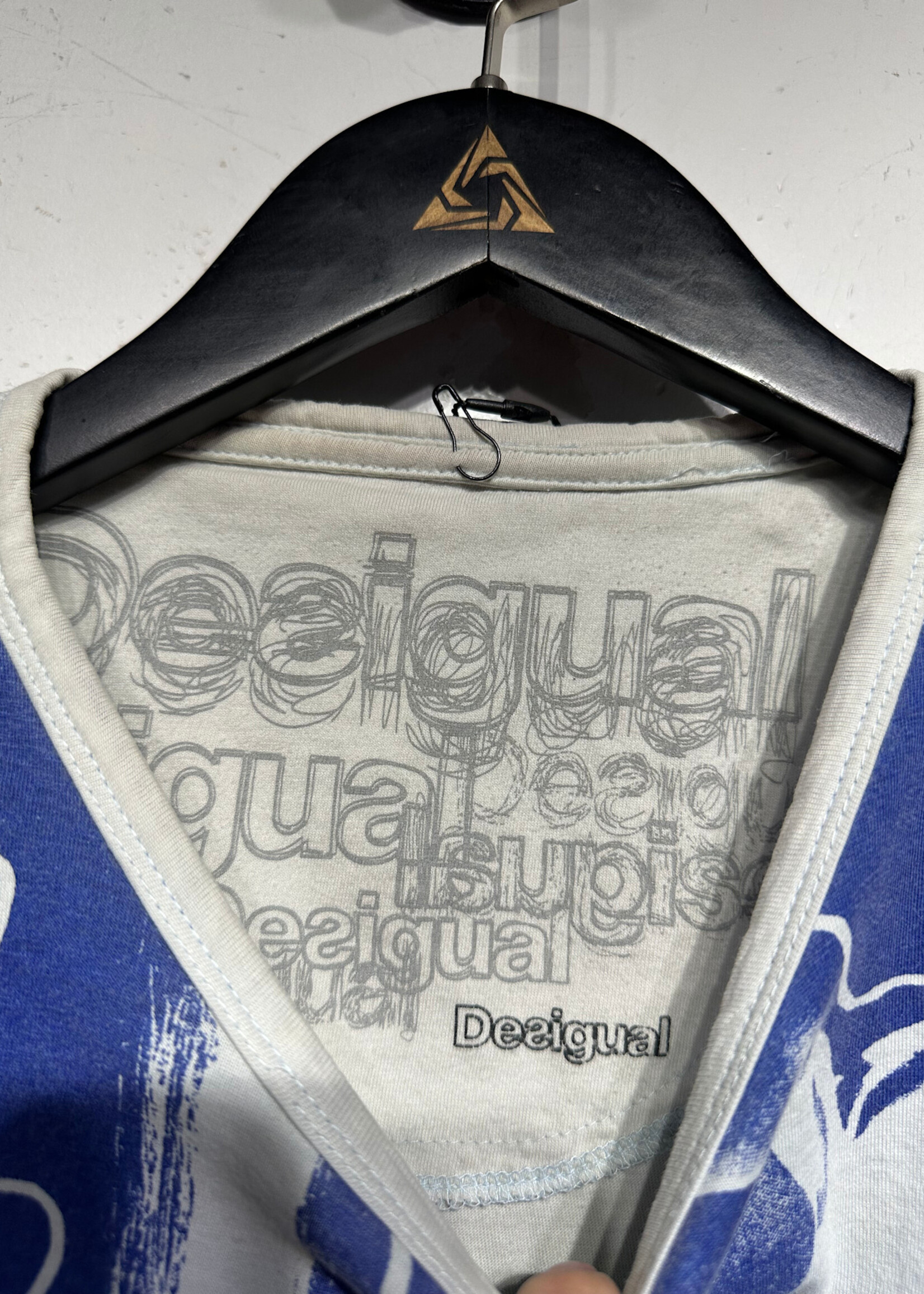 Desigual Blue AOP Tee Masc L