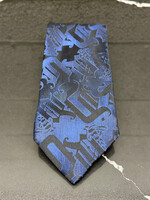Versace Blue Black Tie