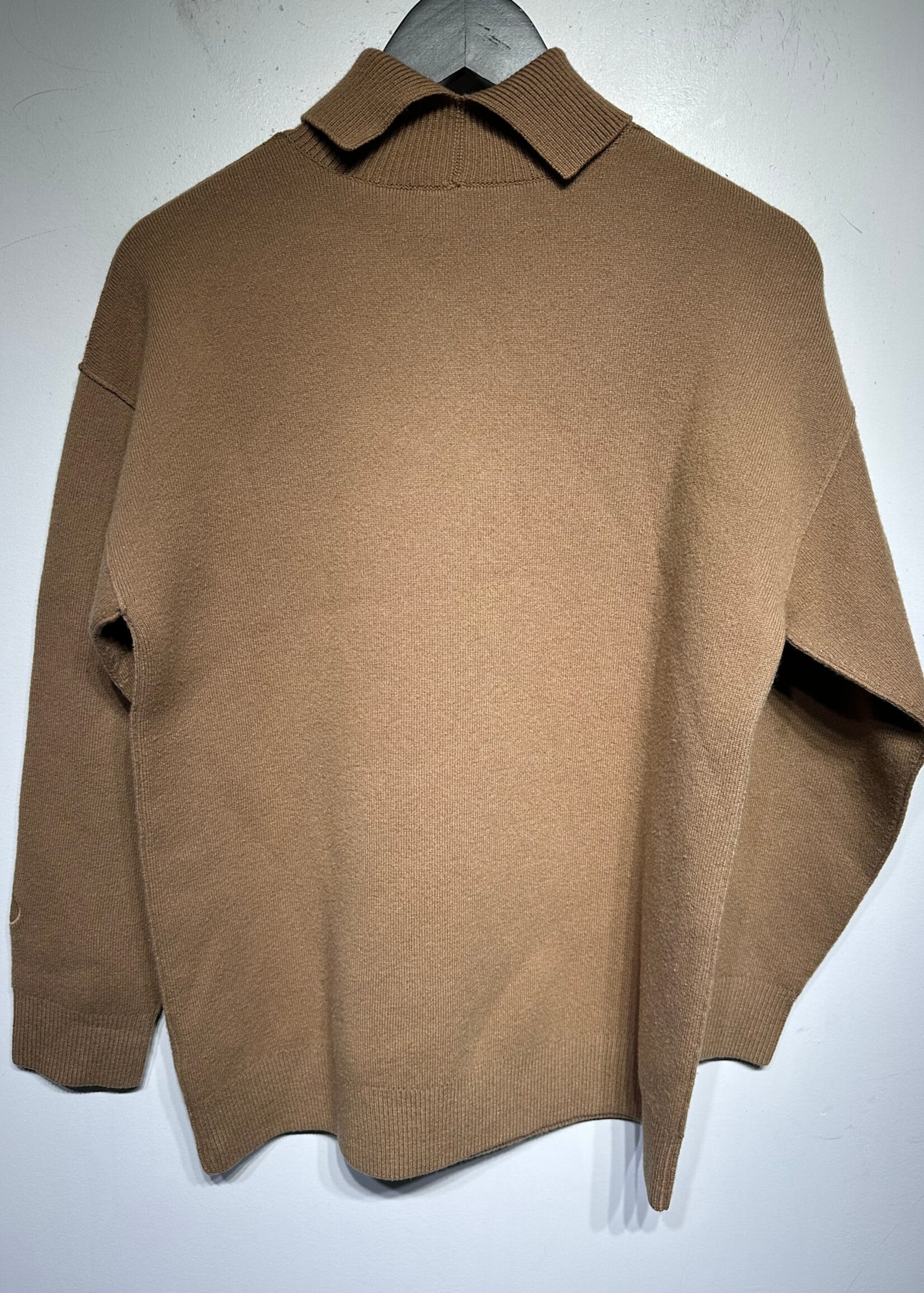 Burberry Beige Cashmere Mock Neck Sweater XS