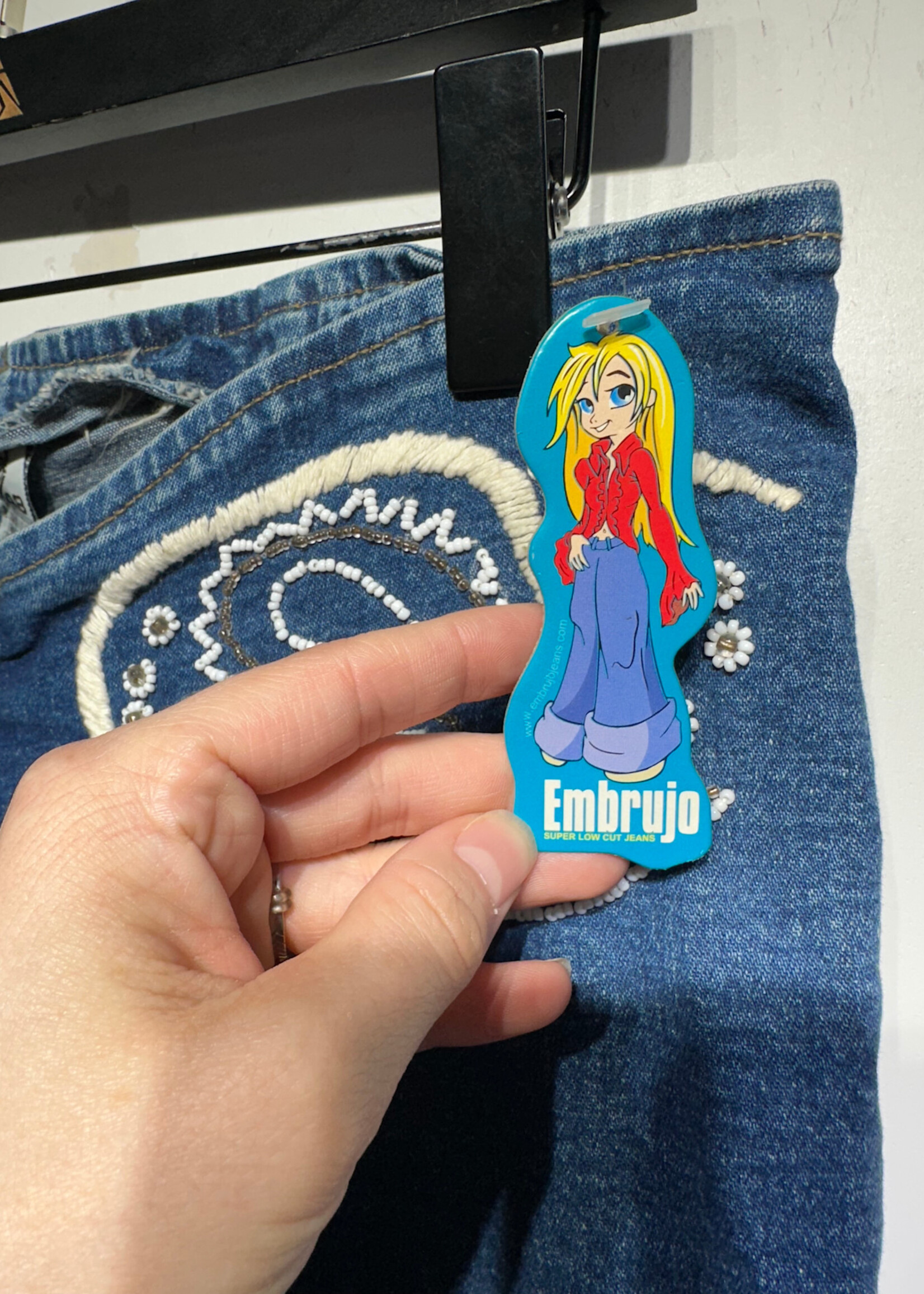 DS Embrujo Low Rise Embellished Jeans Fem 30-32