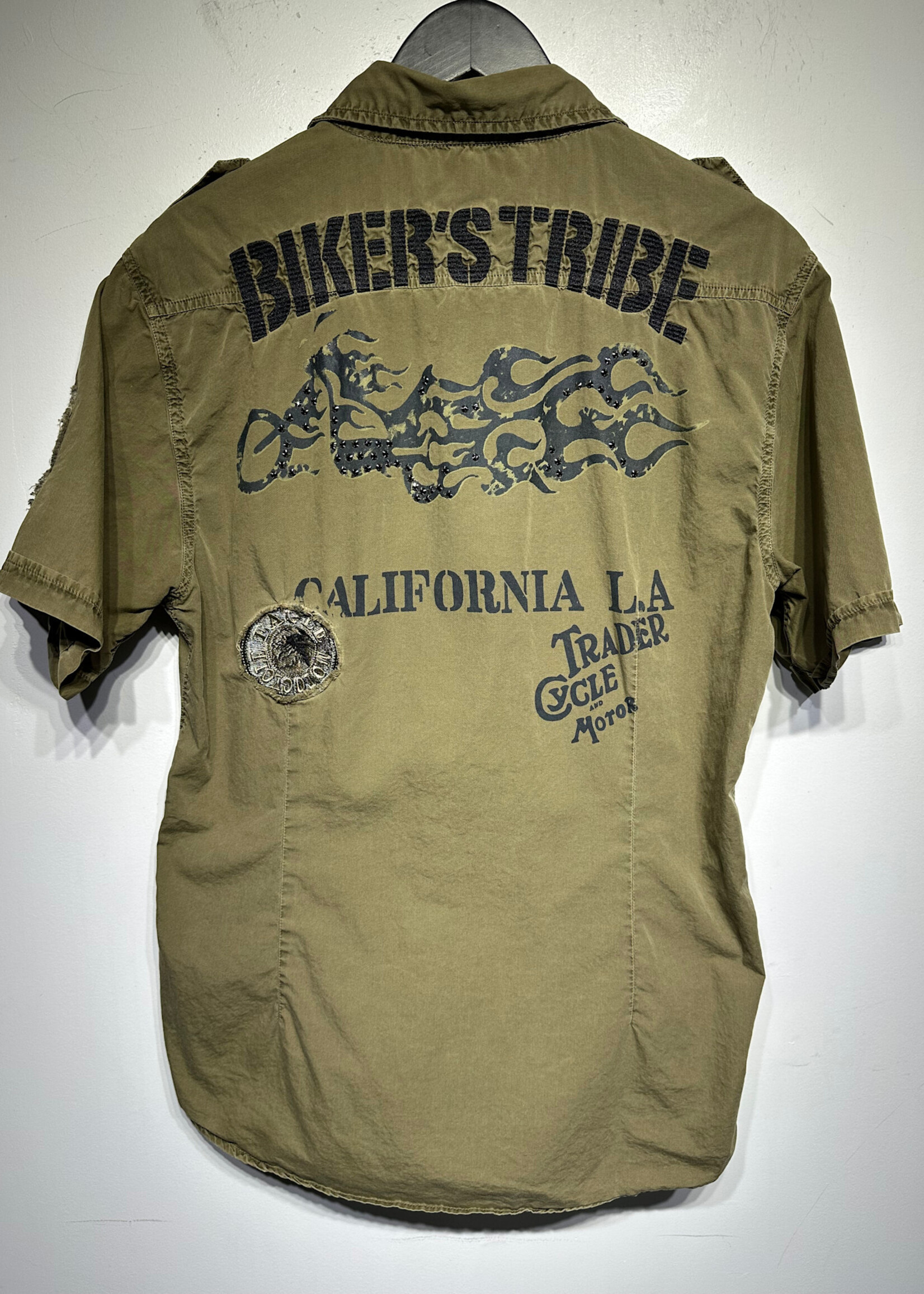 Twelve Symbols Dark Green Biker BU XL