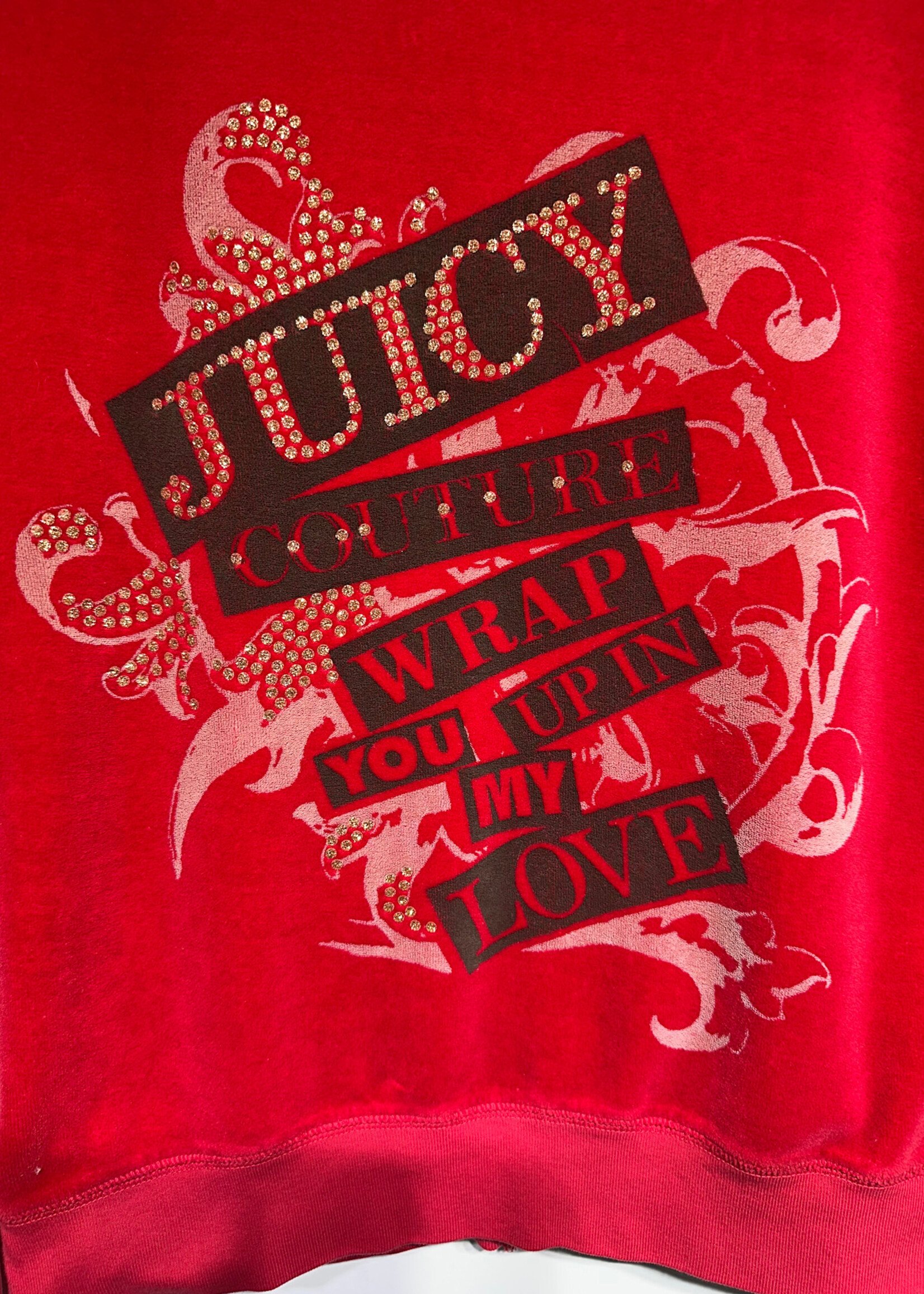 Juicy Couture Red Velvet Two Pc Set XL