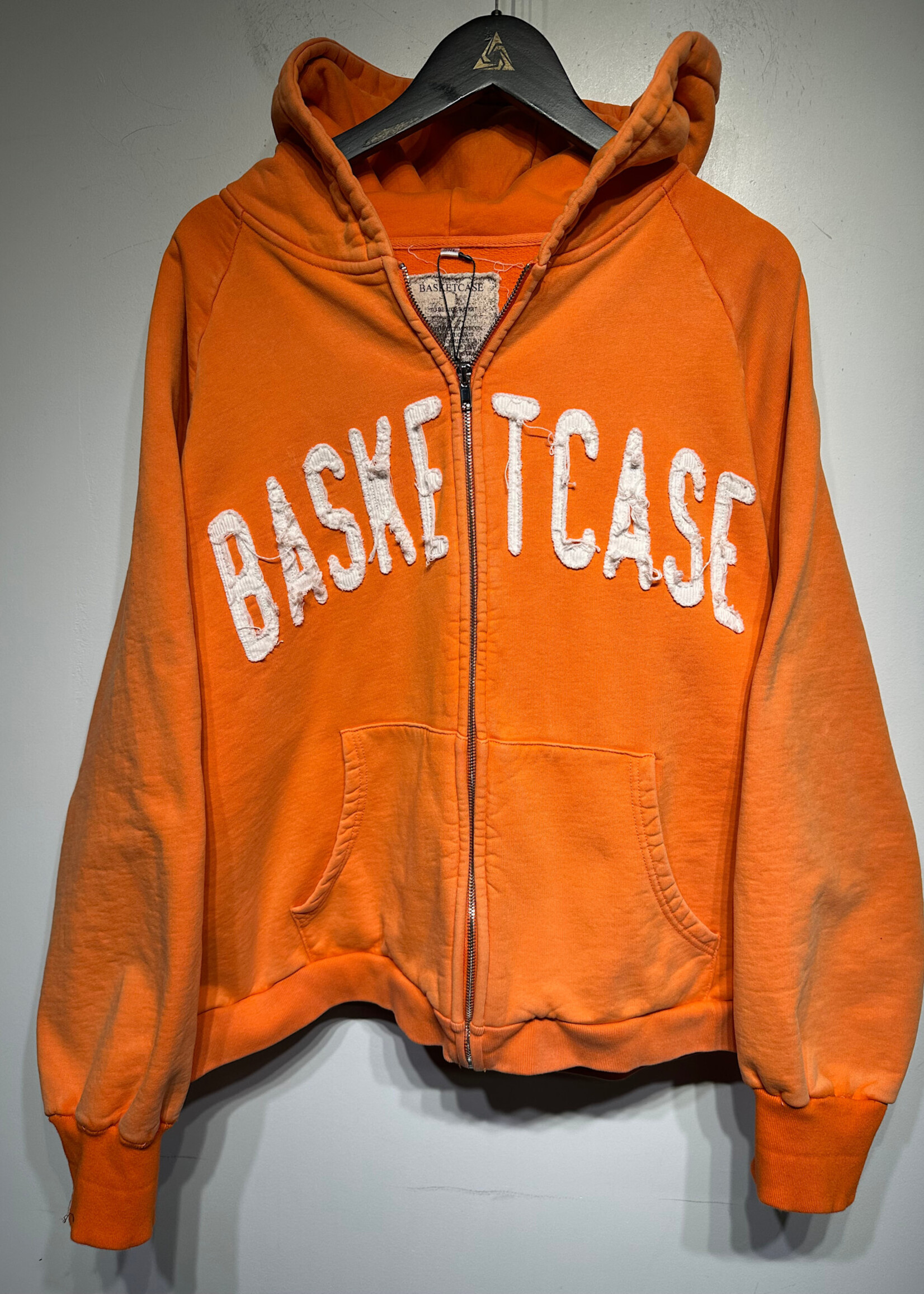 Basketcase Orange Logo Crop Hoodie XXL