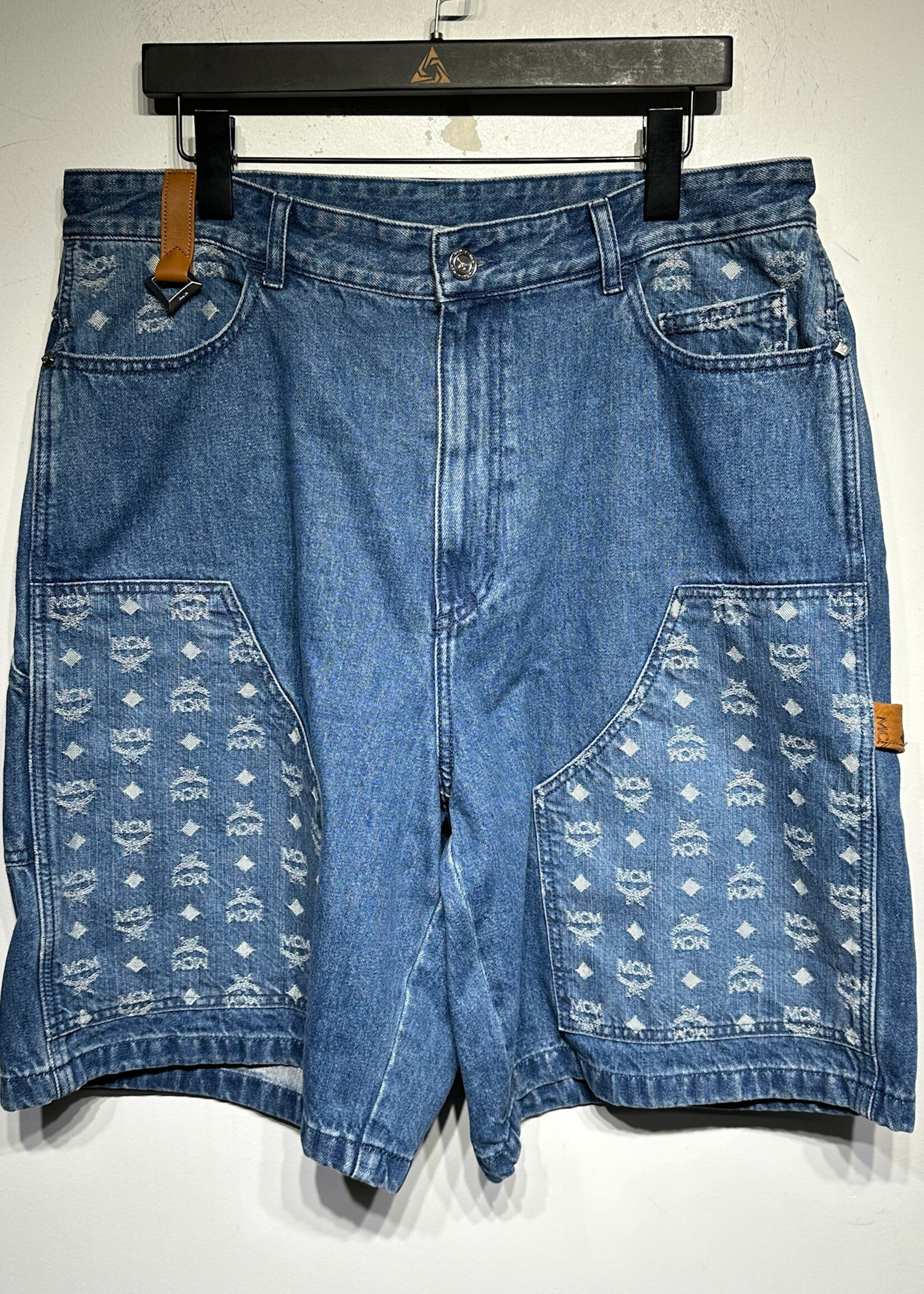 MCM Monogram Jacquard Double Knee Short Masc 36