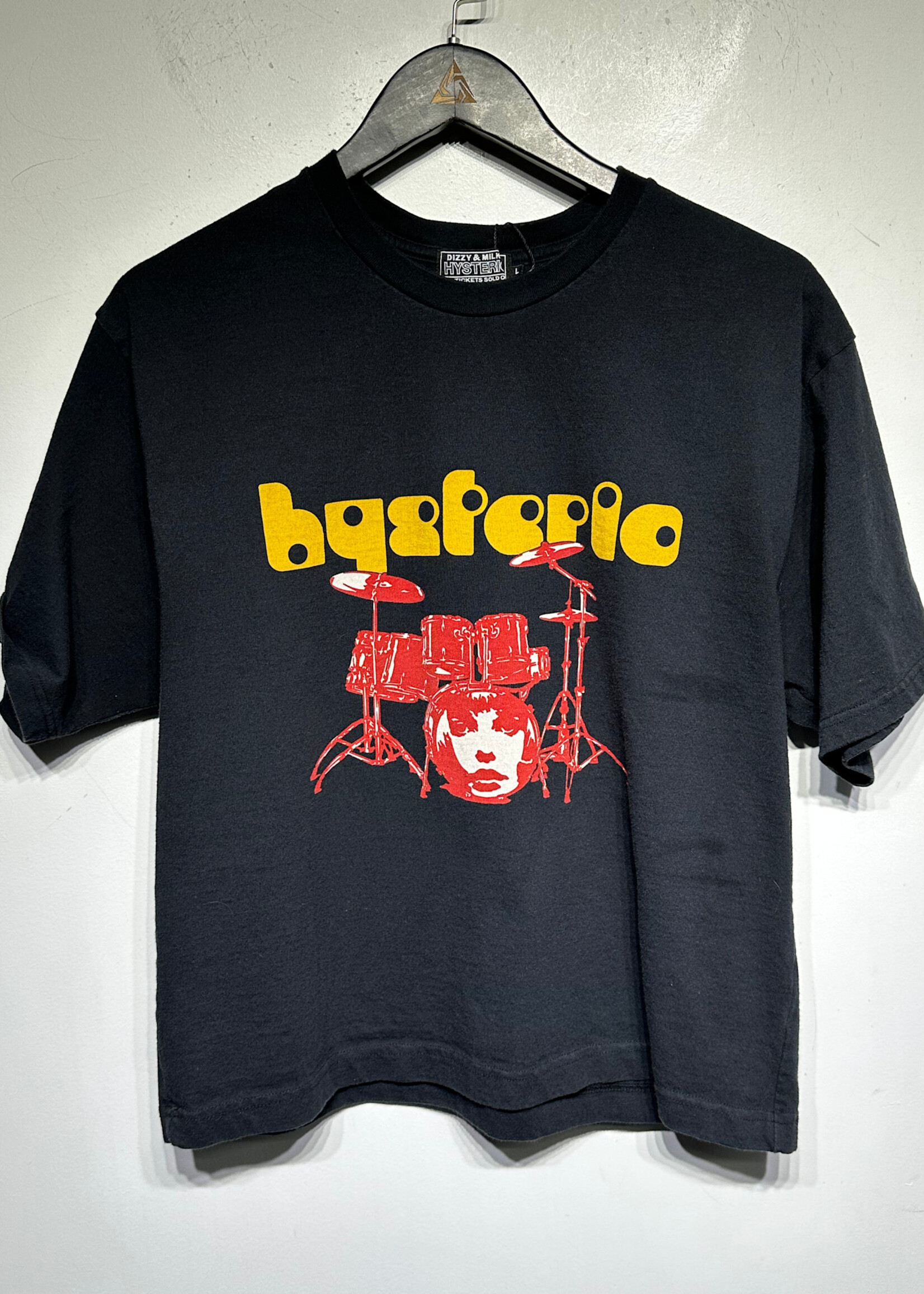 Hysteric Glamour Black Drums Tee L As Is