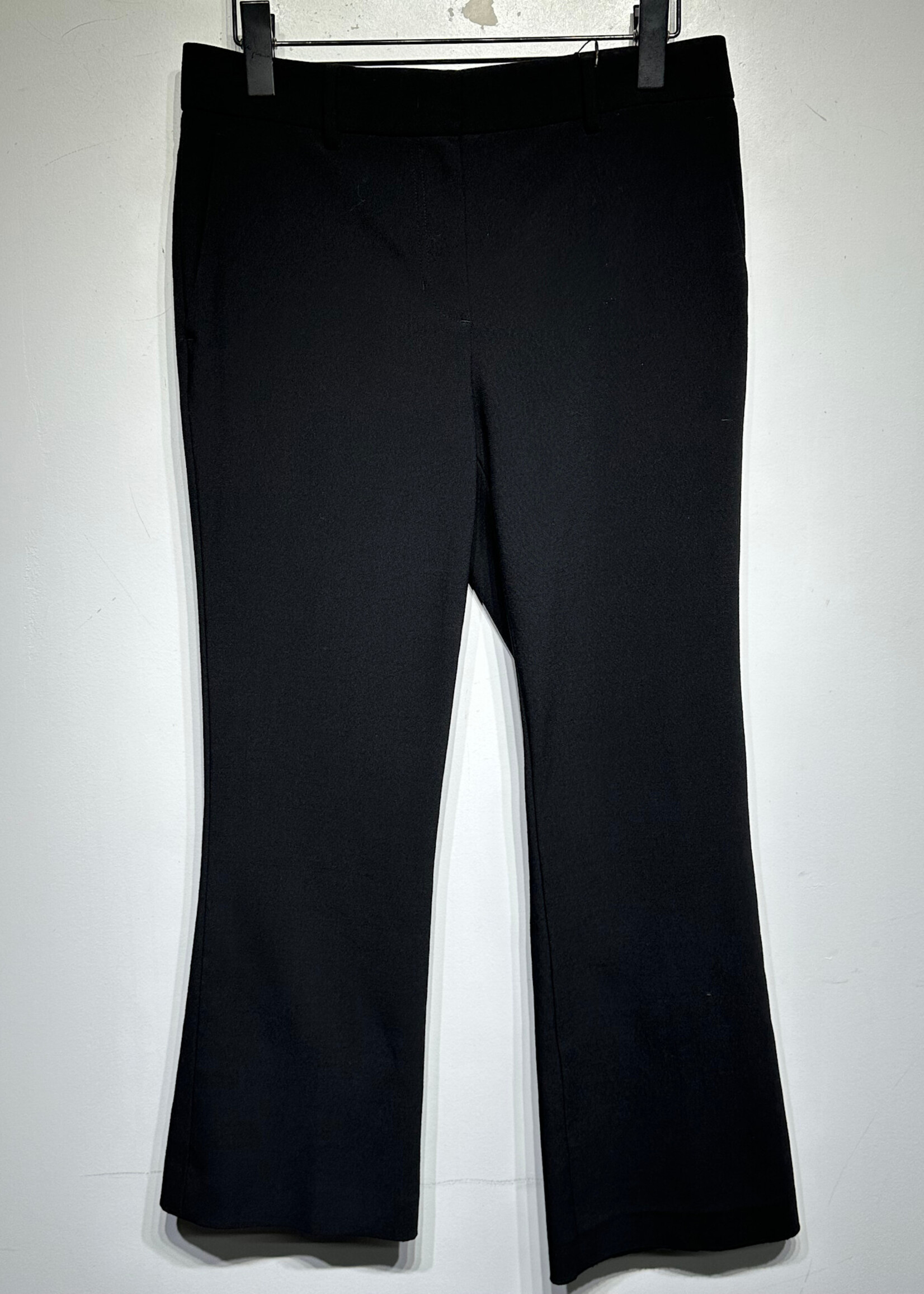 Helmut Lang Black Crop Flare Trousers 28