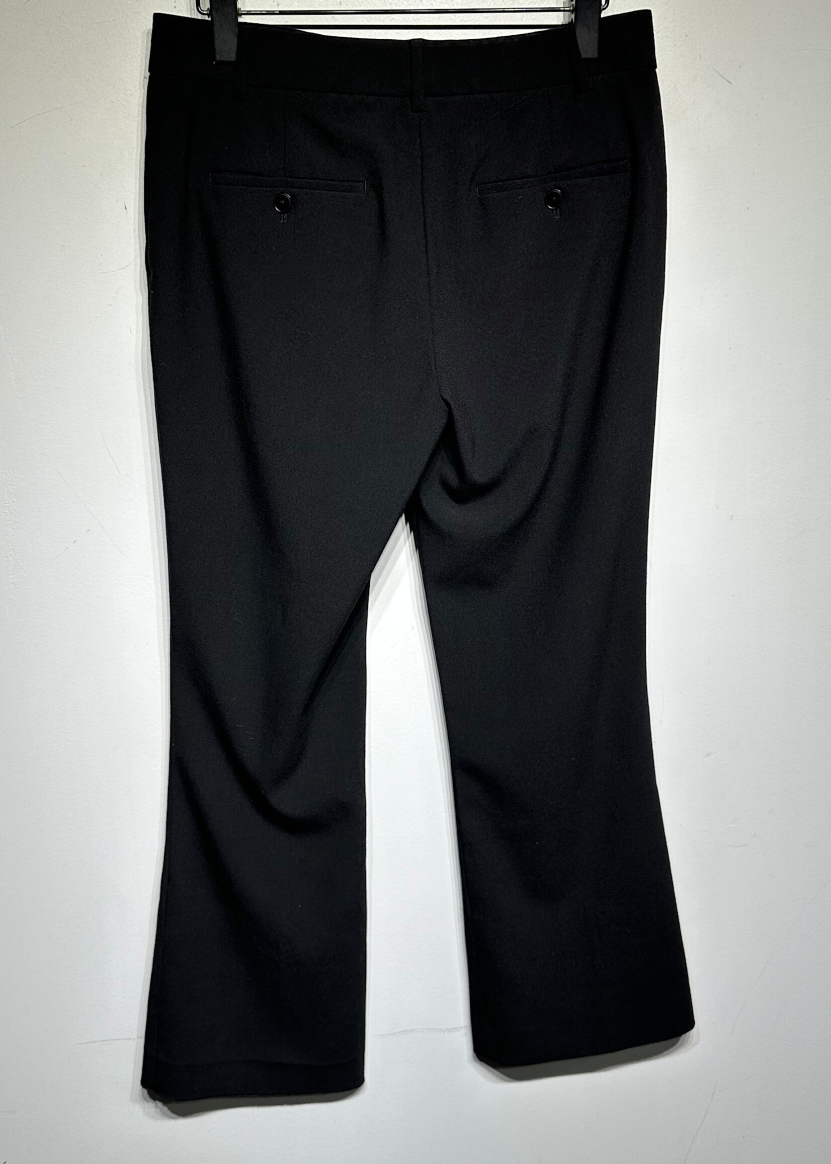 Helmut Lang Black Crop Flare Trousers 28