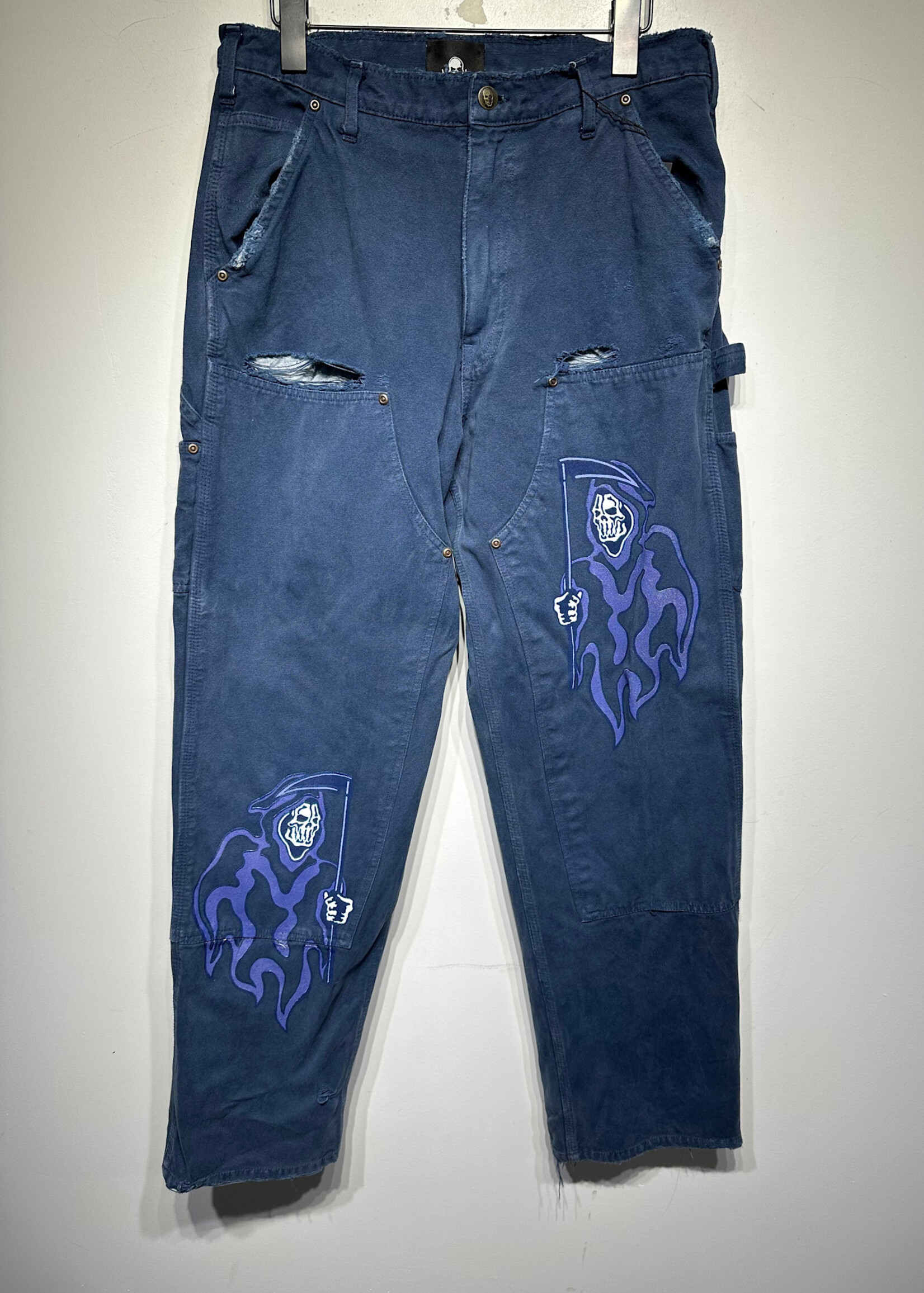 Warren Lotas Navy Blue Carpenter Pant Masc 32