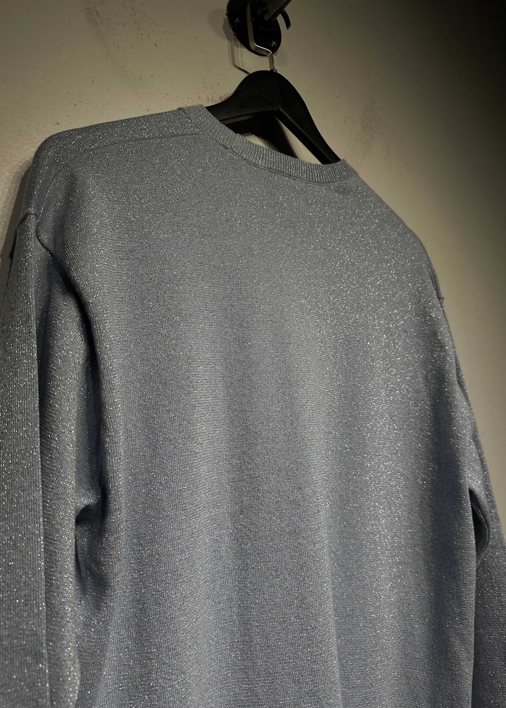 Supreme SS23 Light Blue Glitter Sweater M