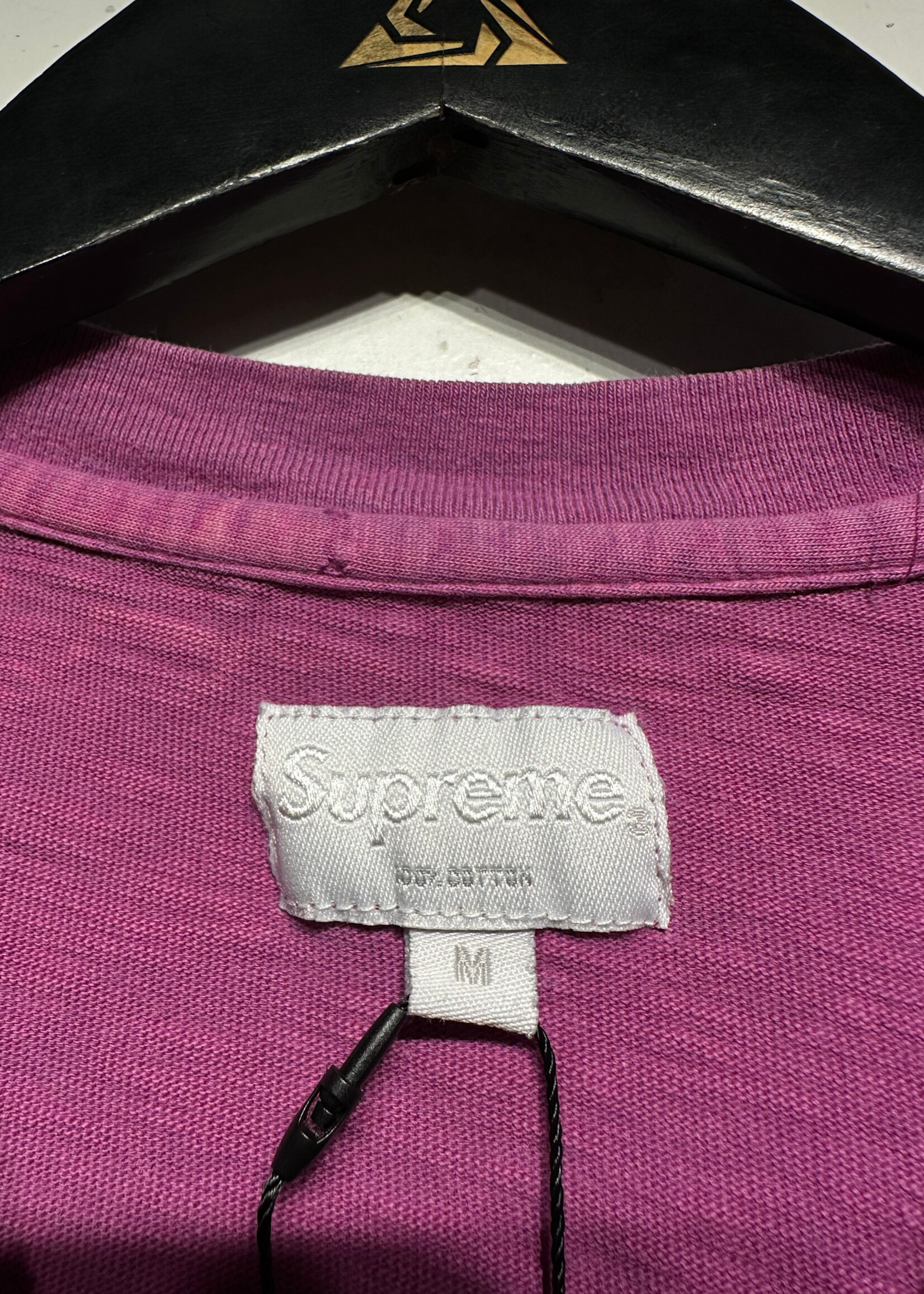Supreme Magenta Logo Tee M AS IS