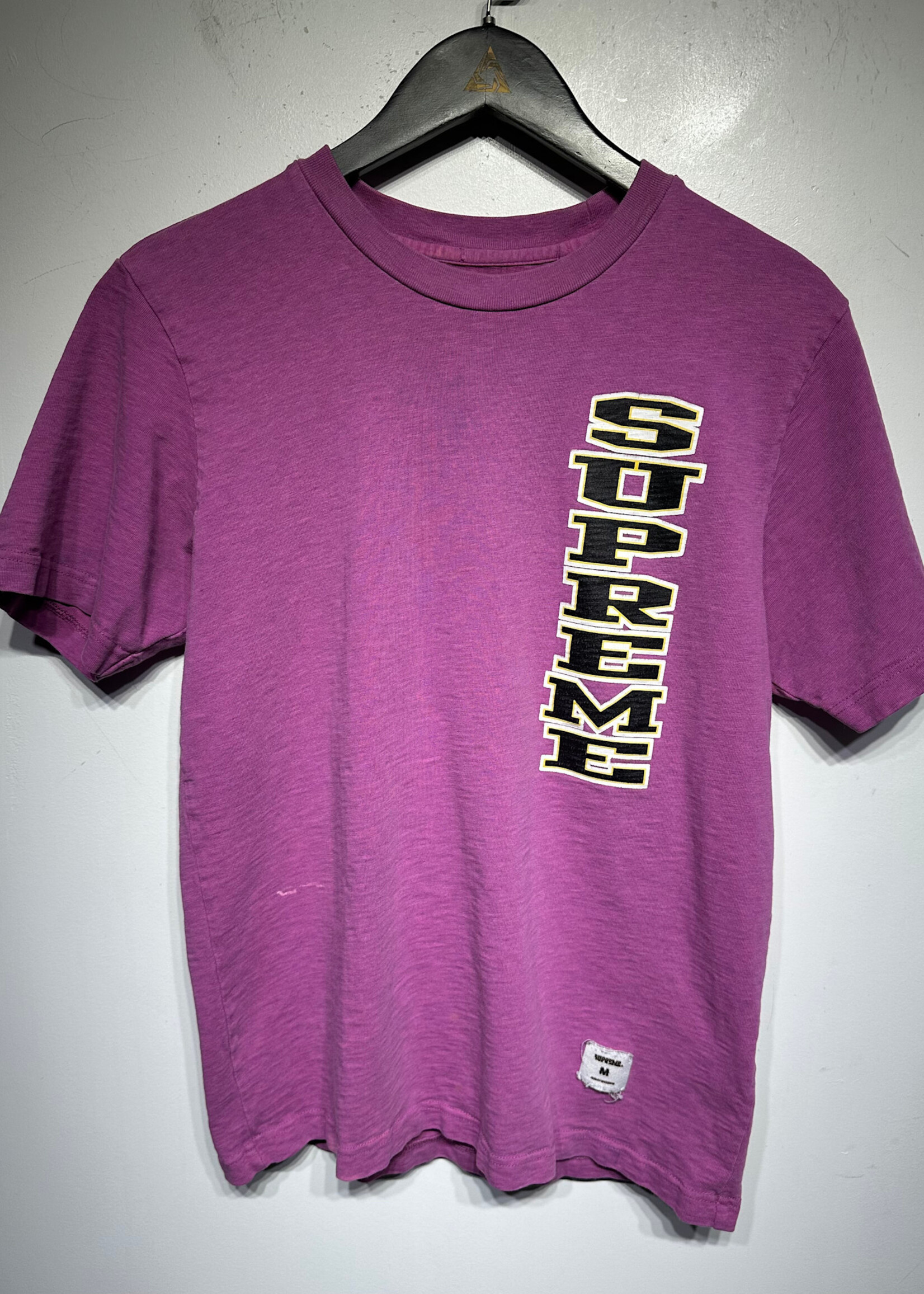 Supreme Magenta Logo Tee M AS IS