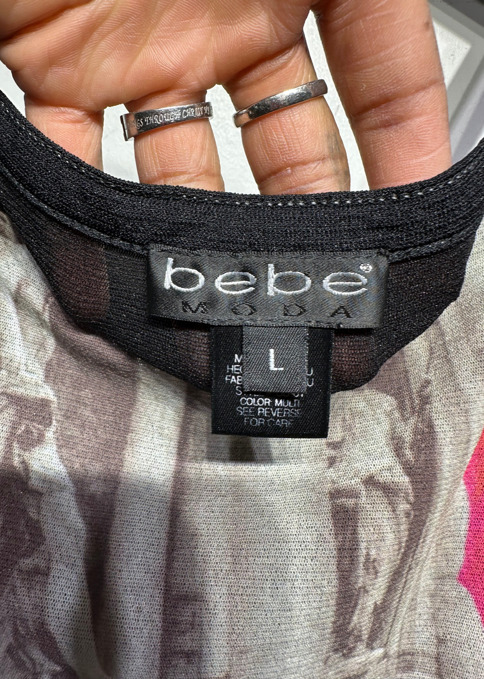 Bebe 00s Mesh Printed Tank L