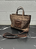 Telfar Jacquard Brown Medium Shopper
