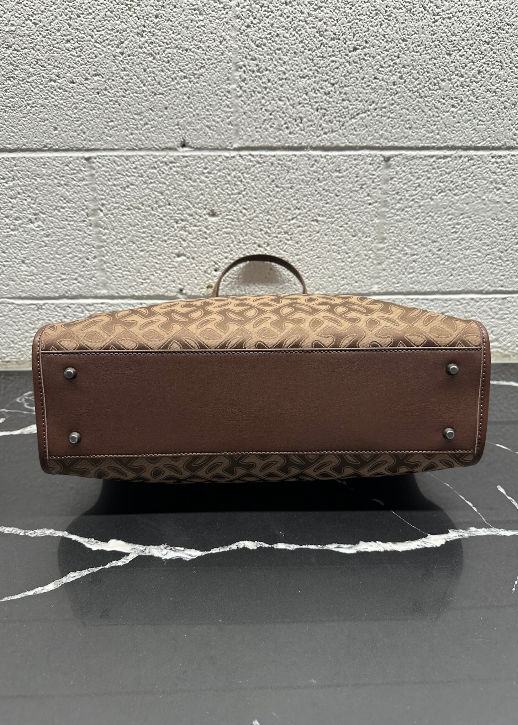Telfar Jacquard Brown Medium Shopper