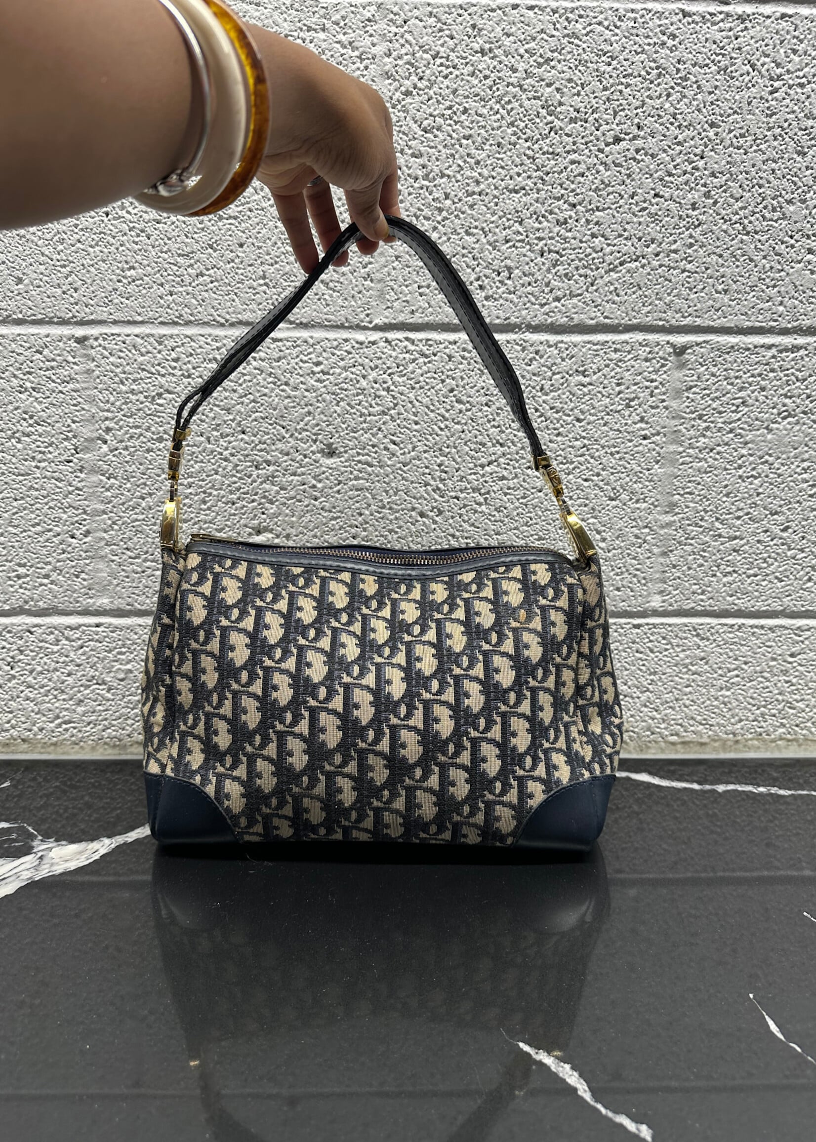 Dior Vintage Trotter Monogram Bag