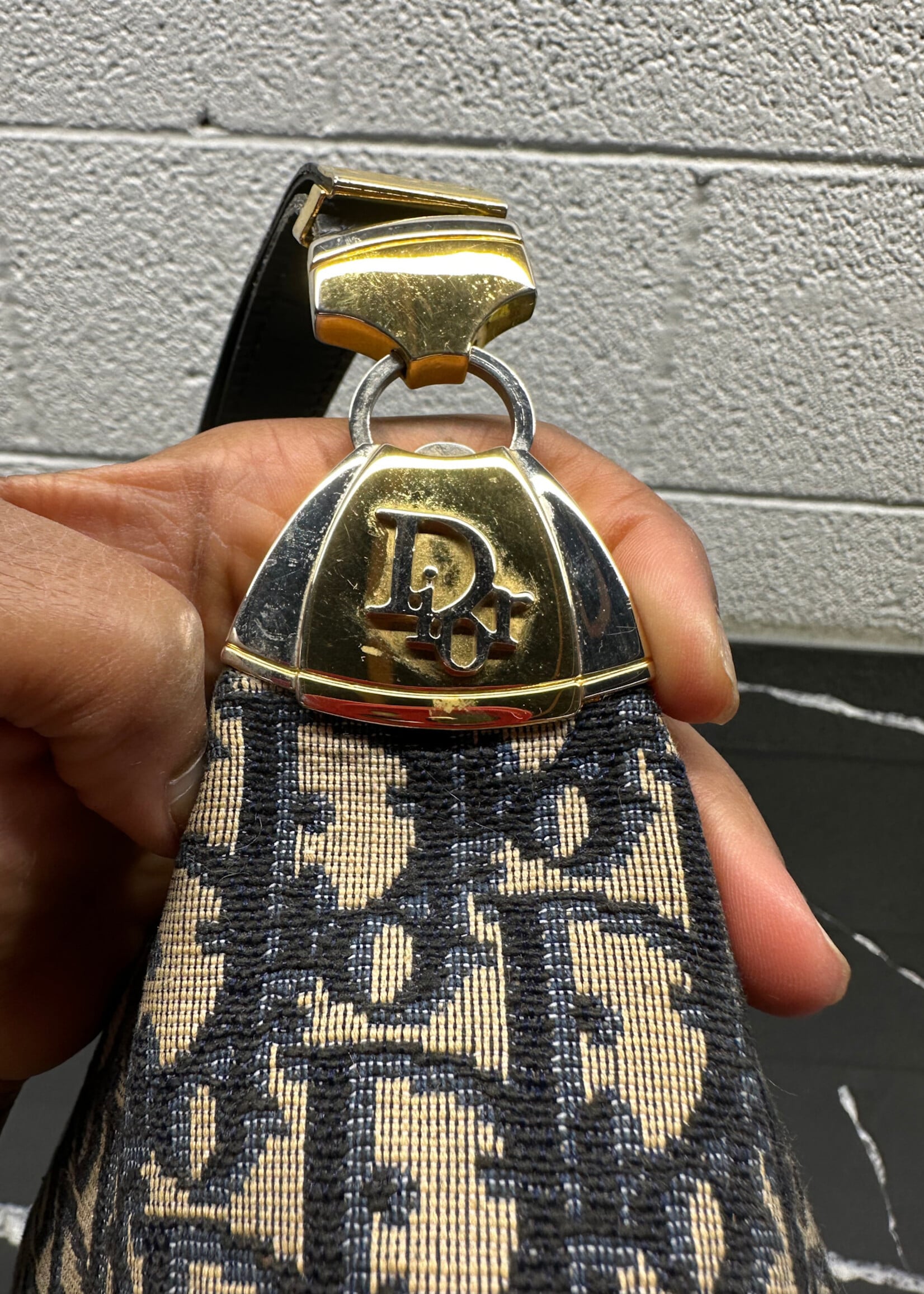 Dior Vintage Trotter Monogram Bag