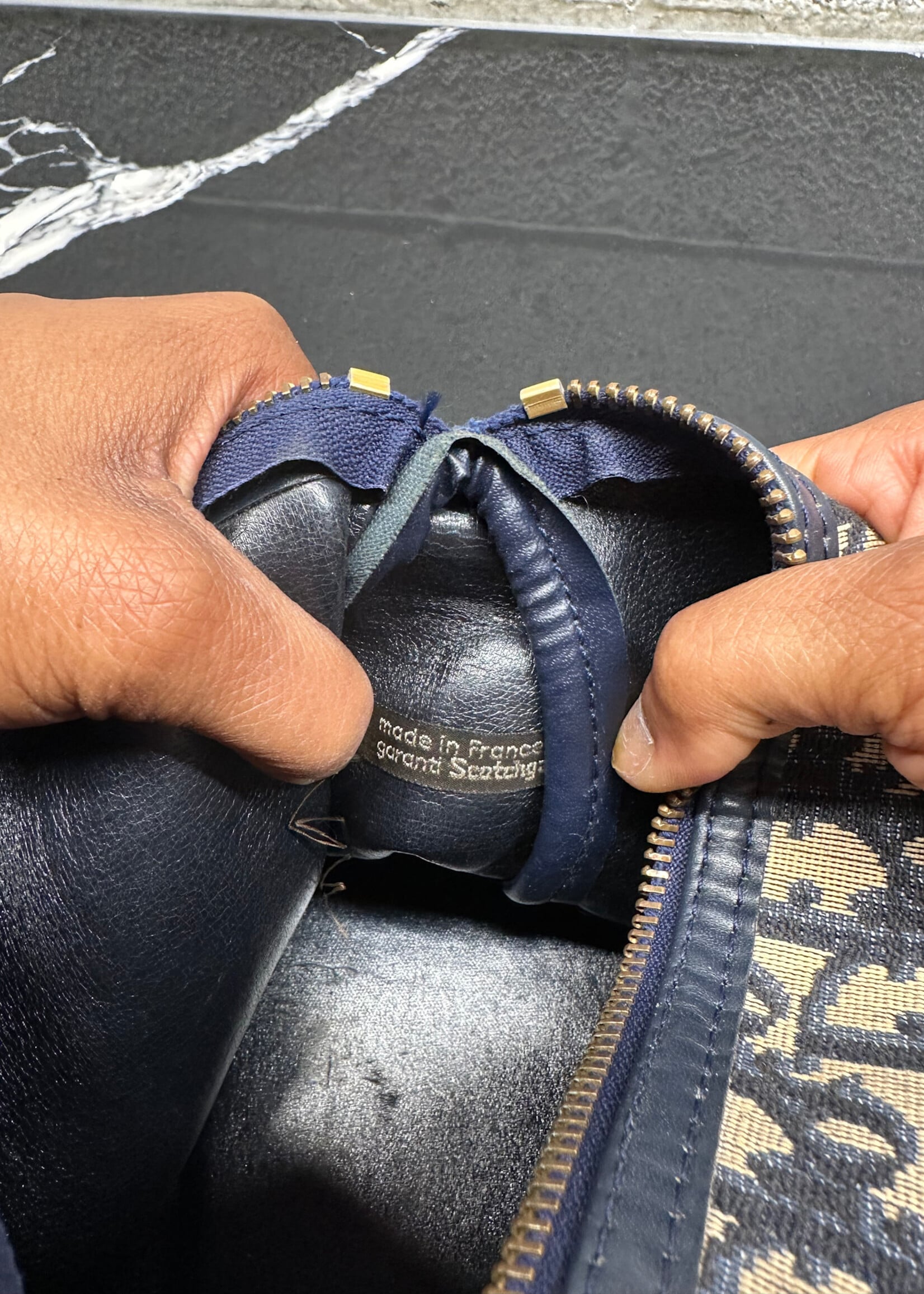 Dior Vintage Trotter Monogram Bag