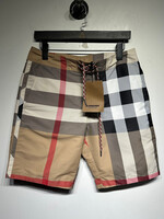 Burberry NWT Tan Plaid Swim Shorts Masc 32 AS IS