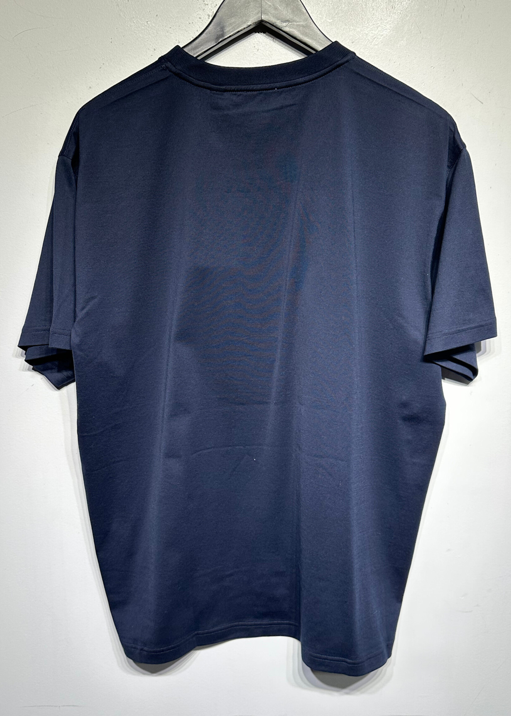 Burberry NWT Navy Leaf Embroidered Tee M